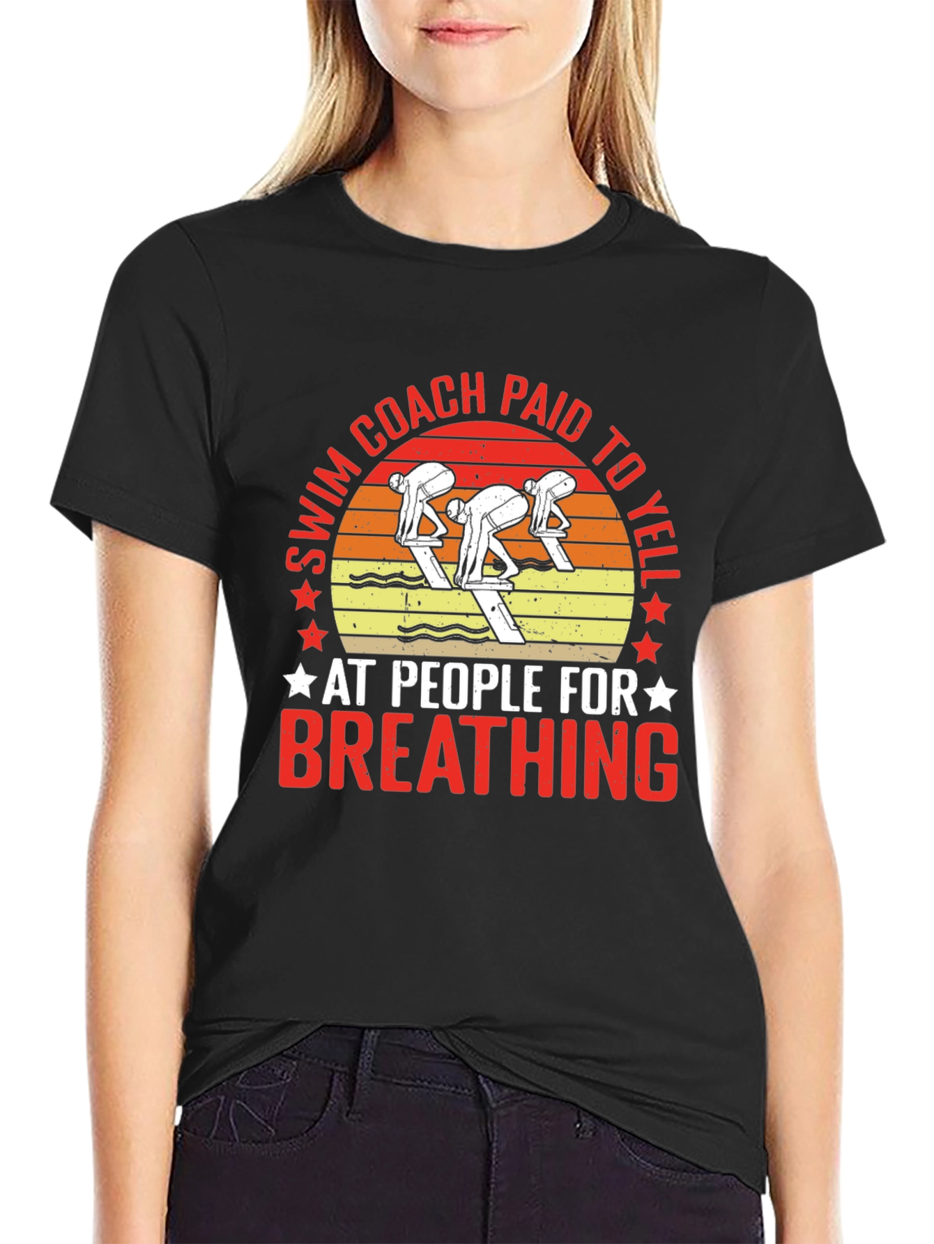 Swim Coach Paid to Yell T-Shirt