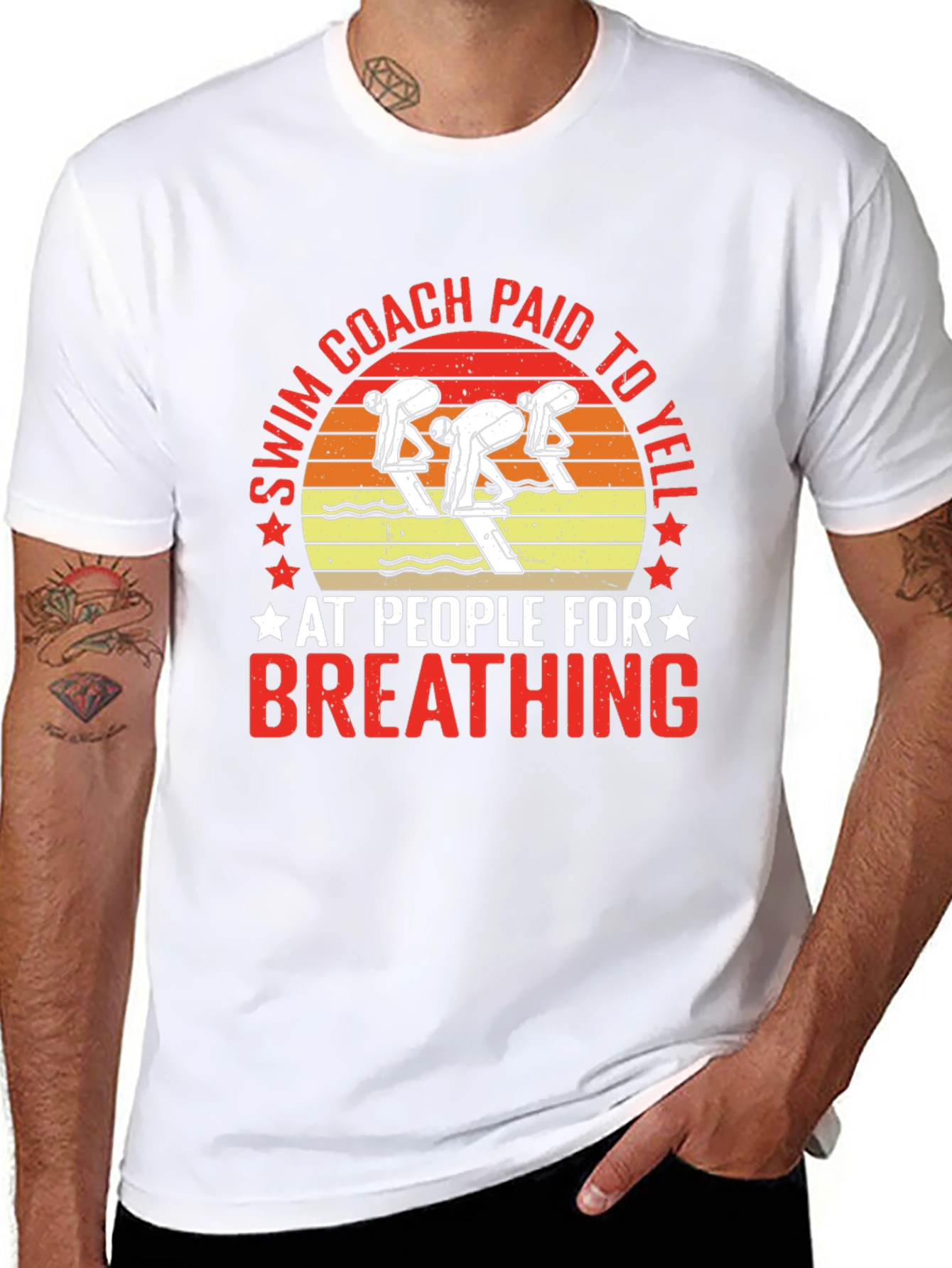 Swim Coach Paid to Yell T-Shirt