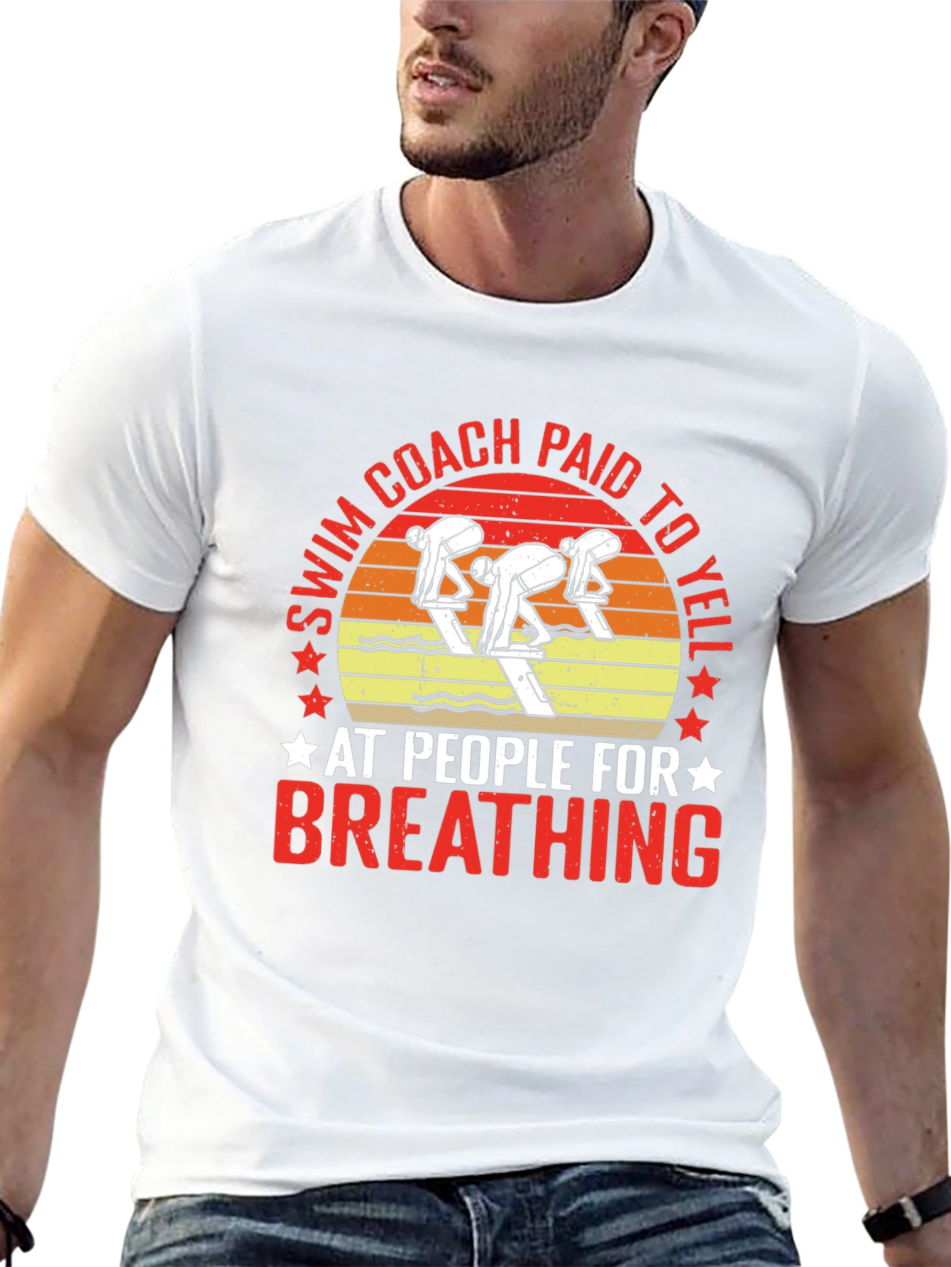 Swim Coach Paid to Yell T-Shirt