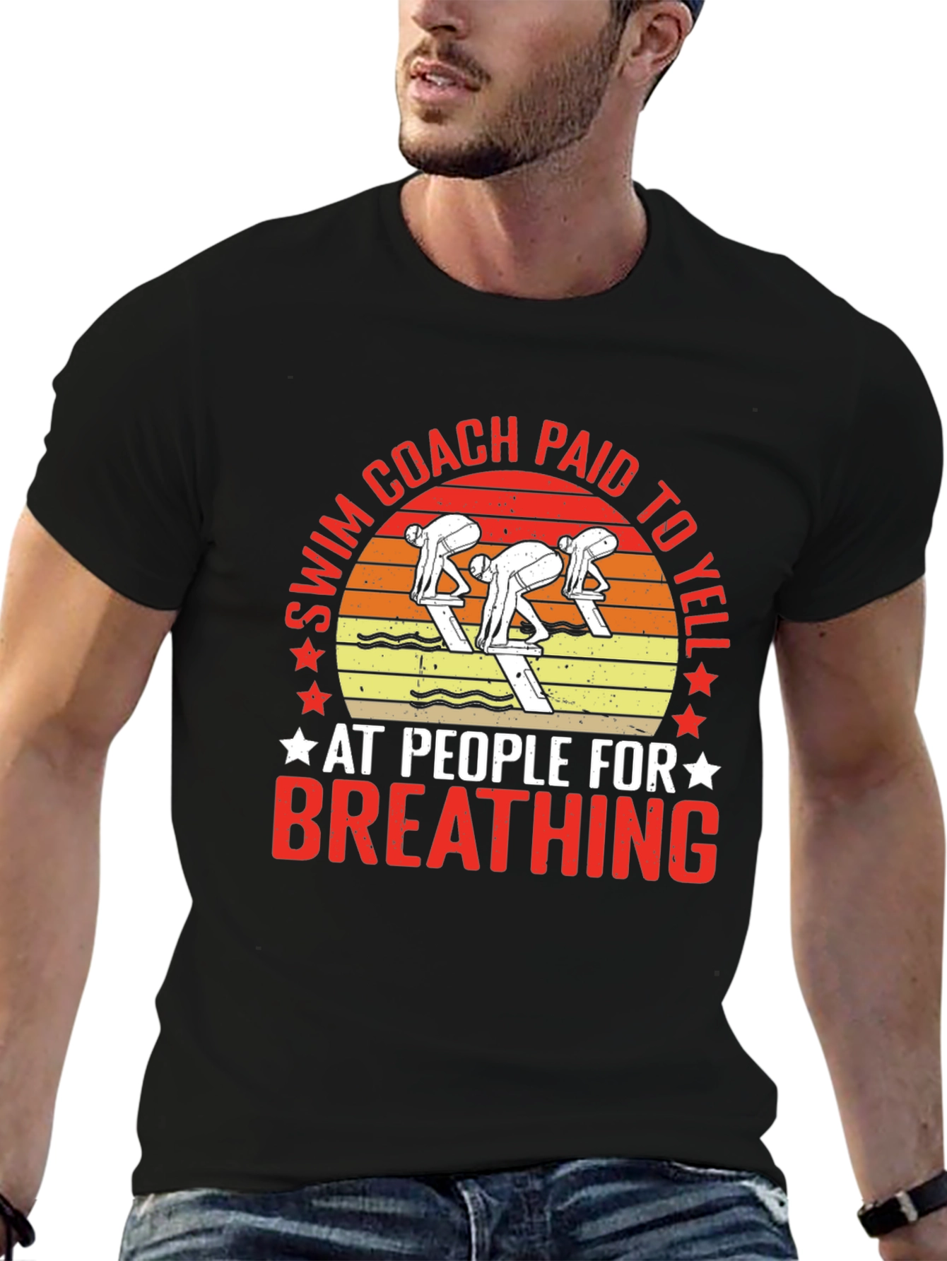 Swim Coach Paid to Yell T-Shirt