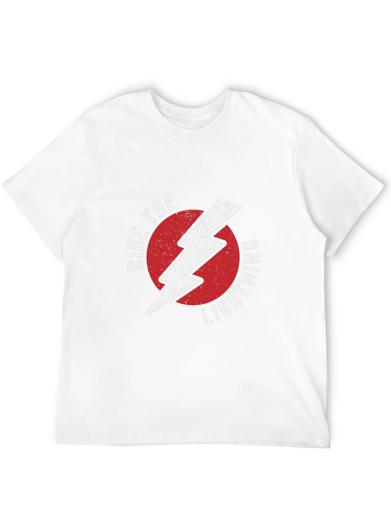 Ride The Lightning Graphic Tee - Black Cotton T-Shirt