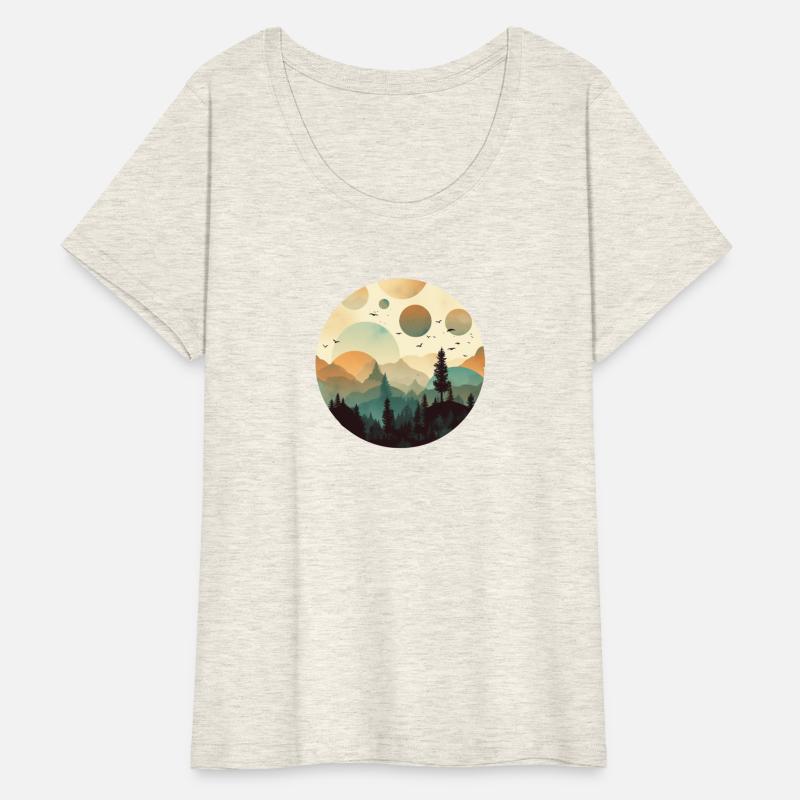 Whimsical Mystery Forest Camping Layered Foggy