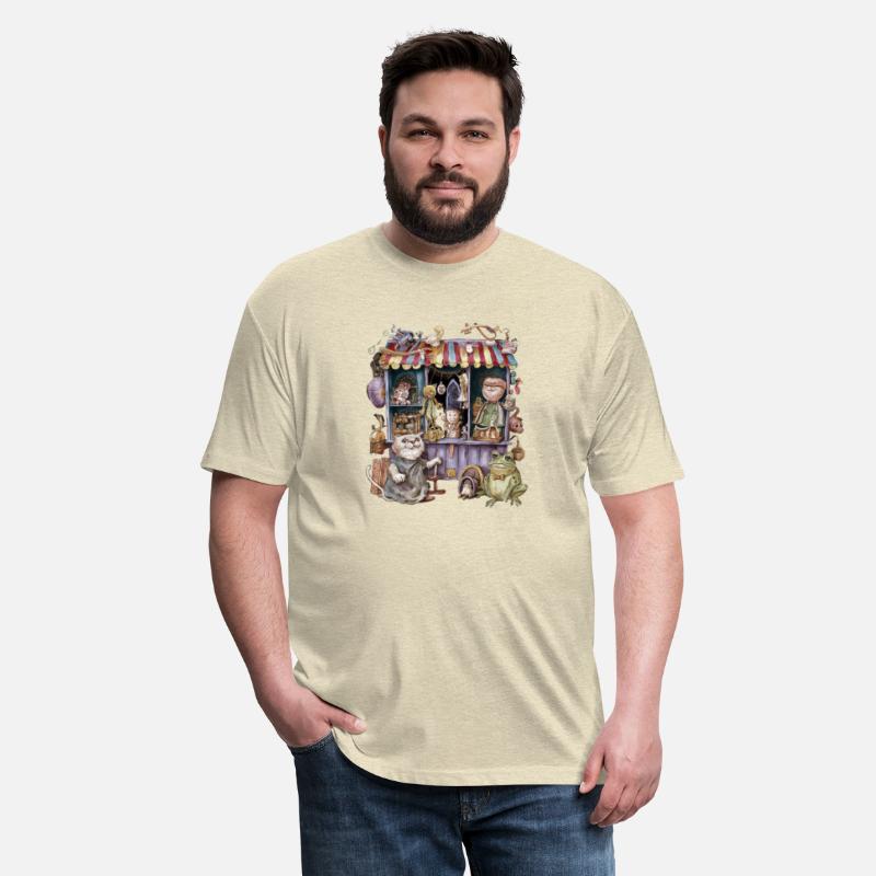 Whimsical Vintage Toy Shop T-Shirt Design "cat"