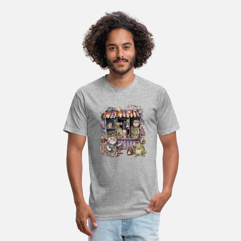 Whimsical Vintage Toy Shop T-Shirt Design "cat"