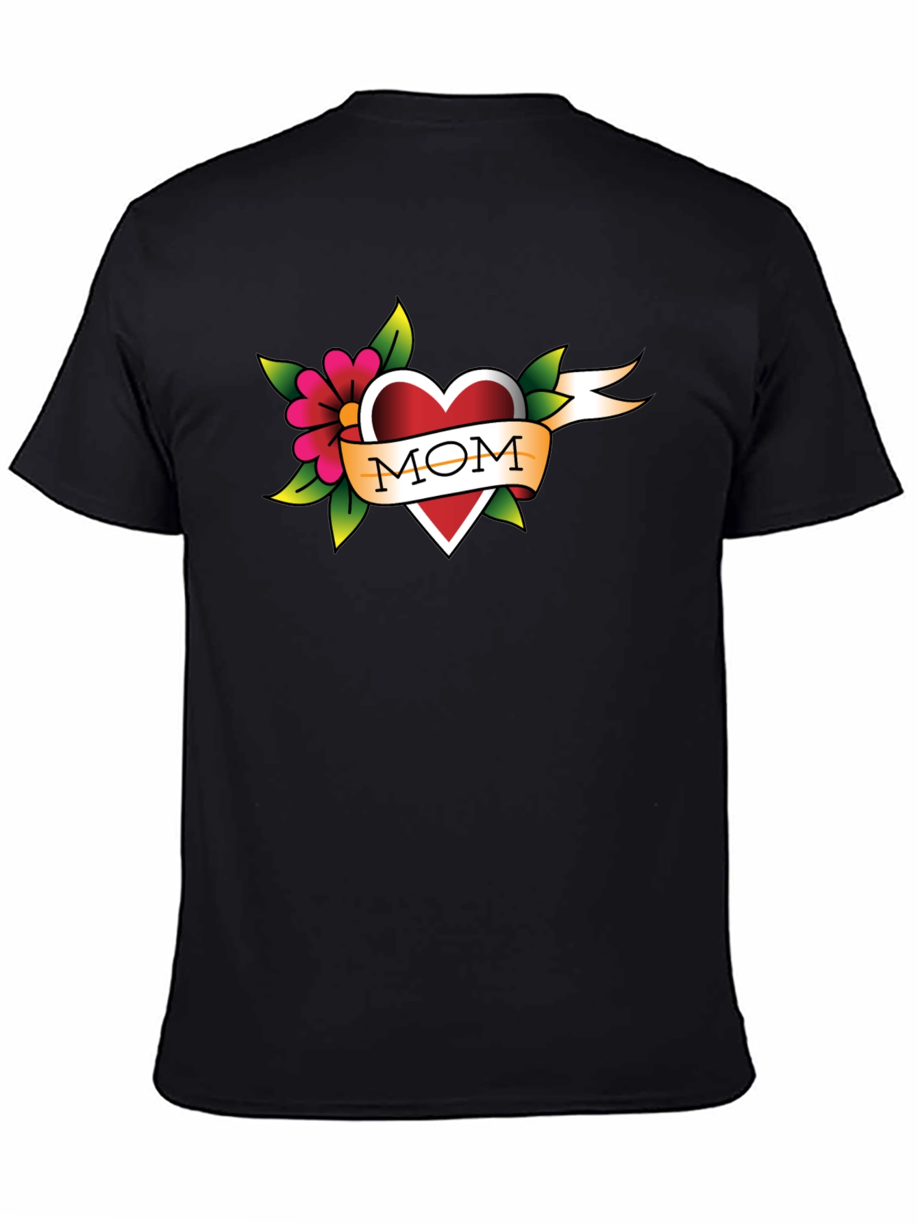 Mom Tattoo Style Heart T-Shirt