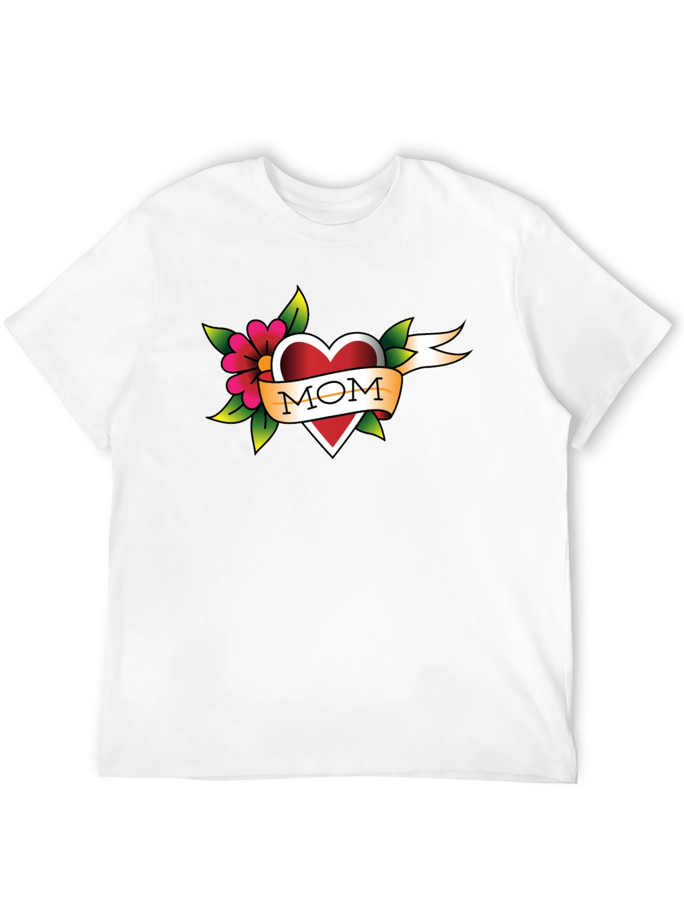 Mom Tattoo Style Heart T-Shirt