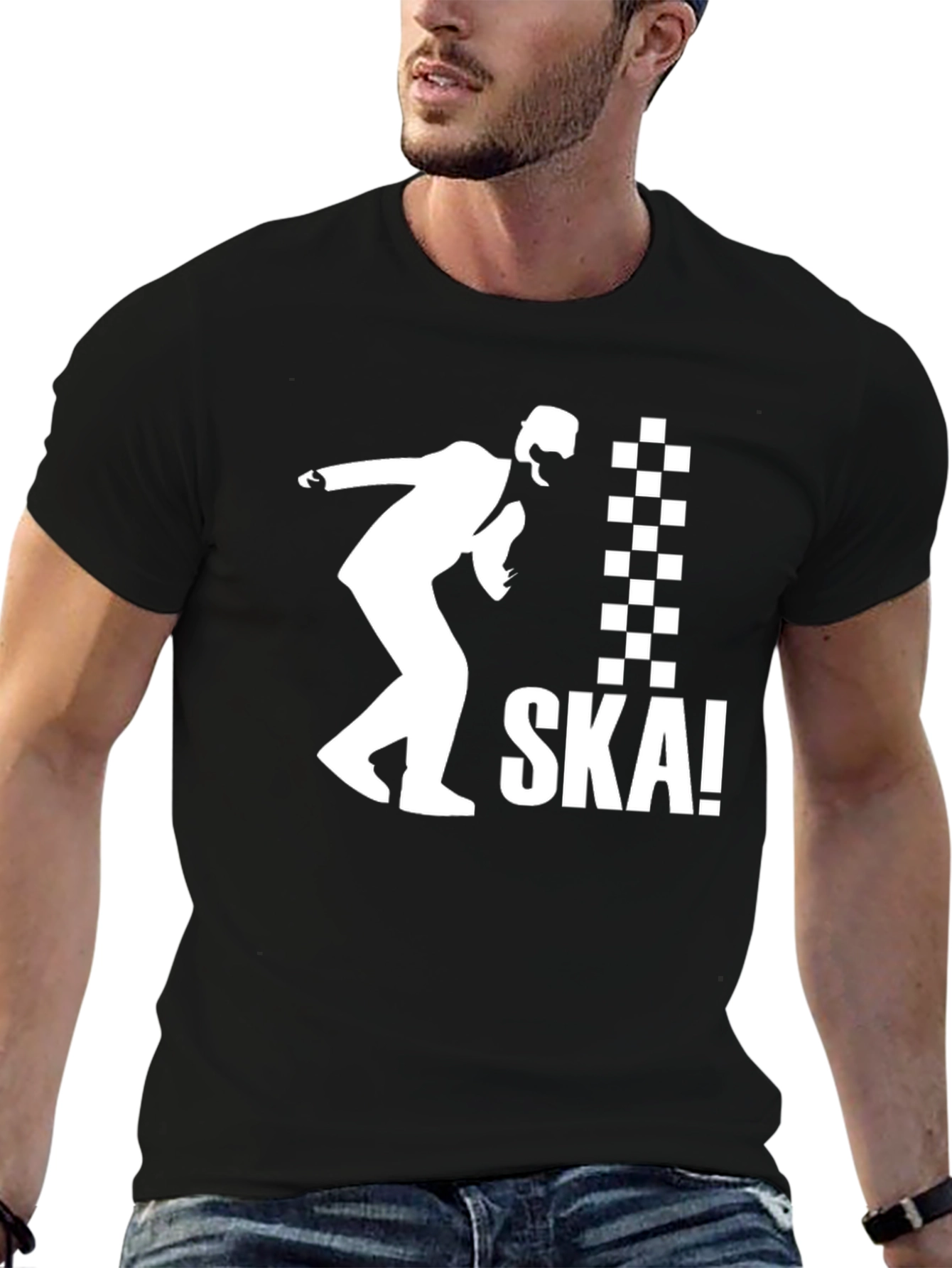 Ska T-Shirt - Black & White Design