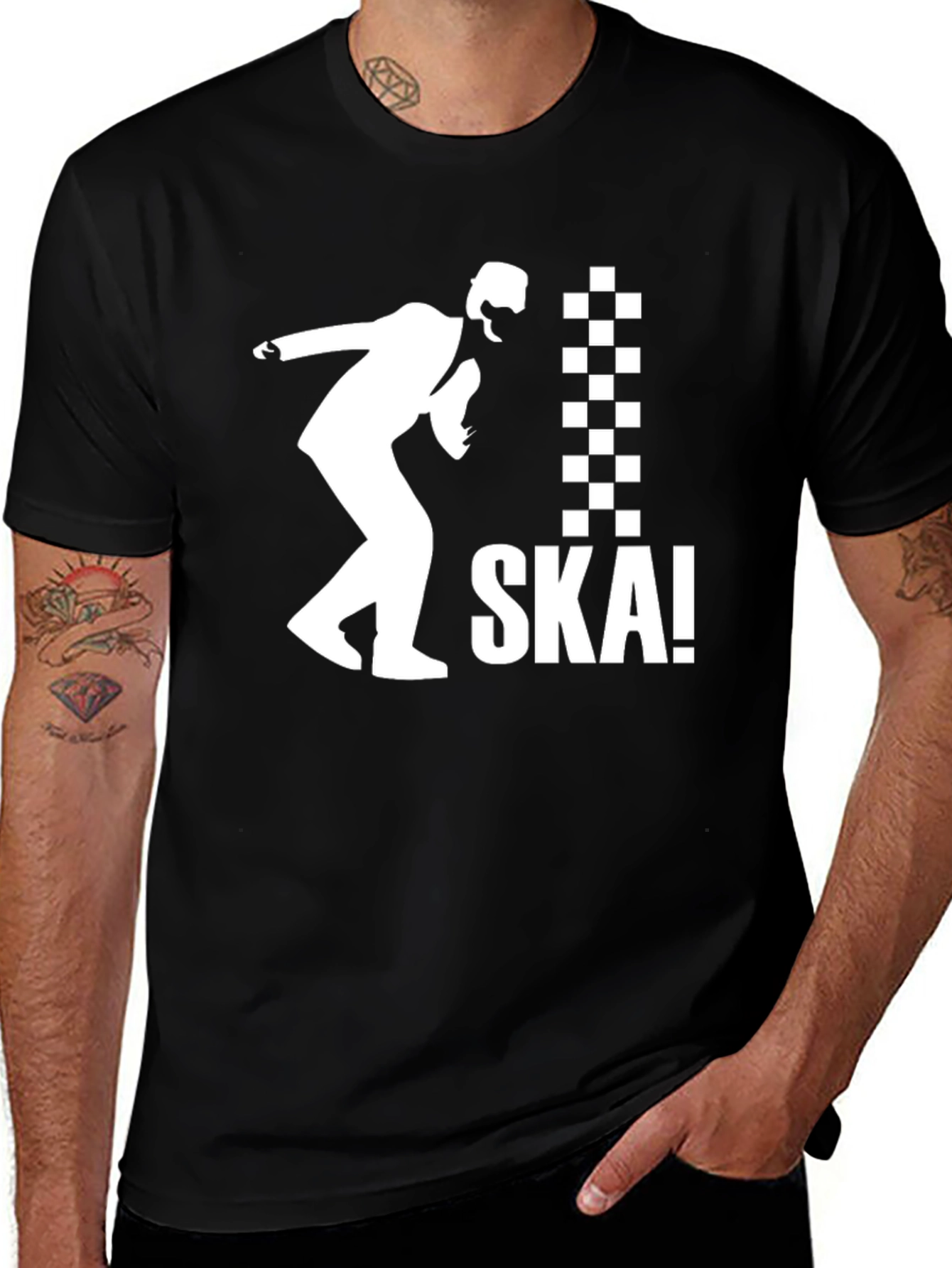 Ska T-Shirt - Black & White Design