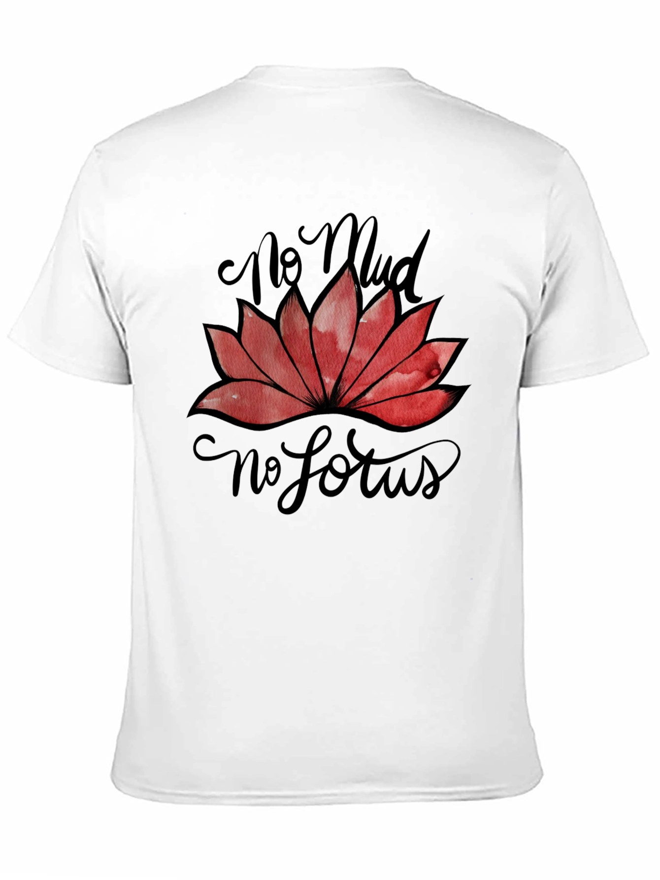 No Mud No Lotus Graphic T-Shirt - Black