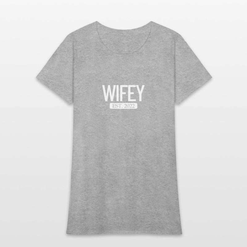 Wifey Est. 2022 Matching Couple Newlywed Marriedwi