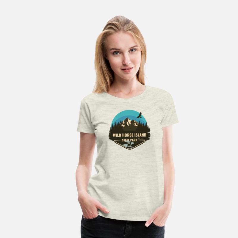 Wild Horse Island State Park Montana MT Blue Retro