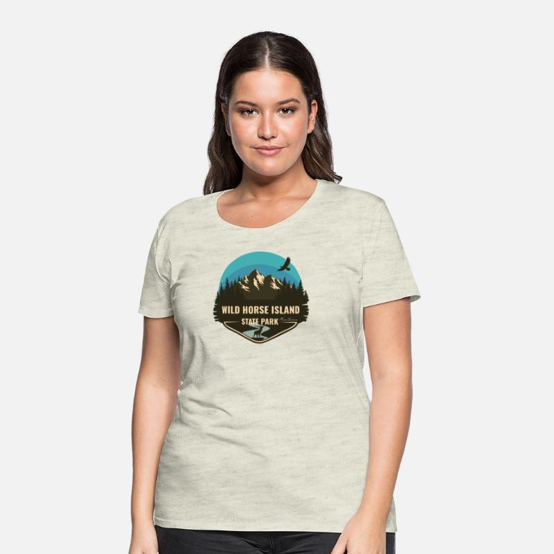 Wild Horse Island State Park Montana MT Blue Retro