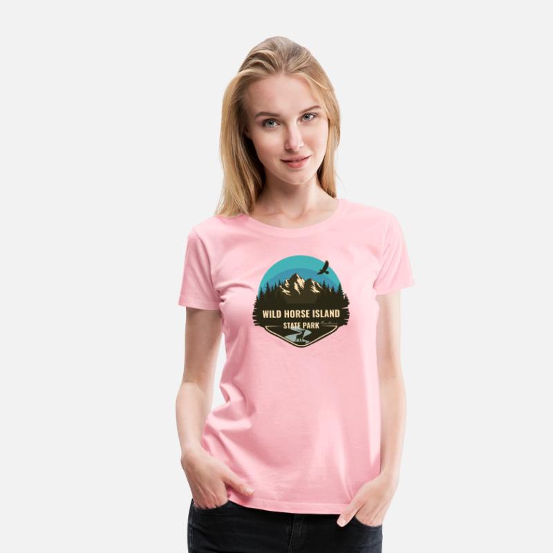 Wild Horse Island State Park Montana MT Blue Retro