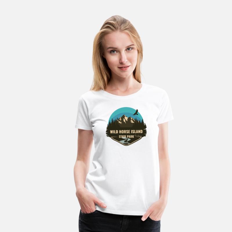 Wild Horse Island State Park Montana MT Blue Retro