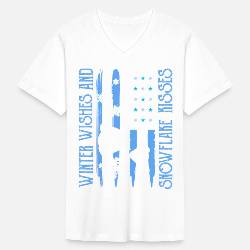 Winter Wishes Snowflake American Flag