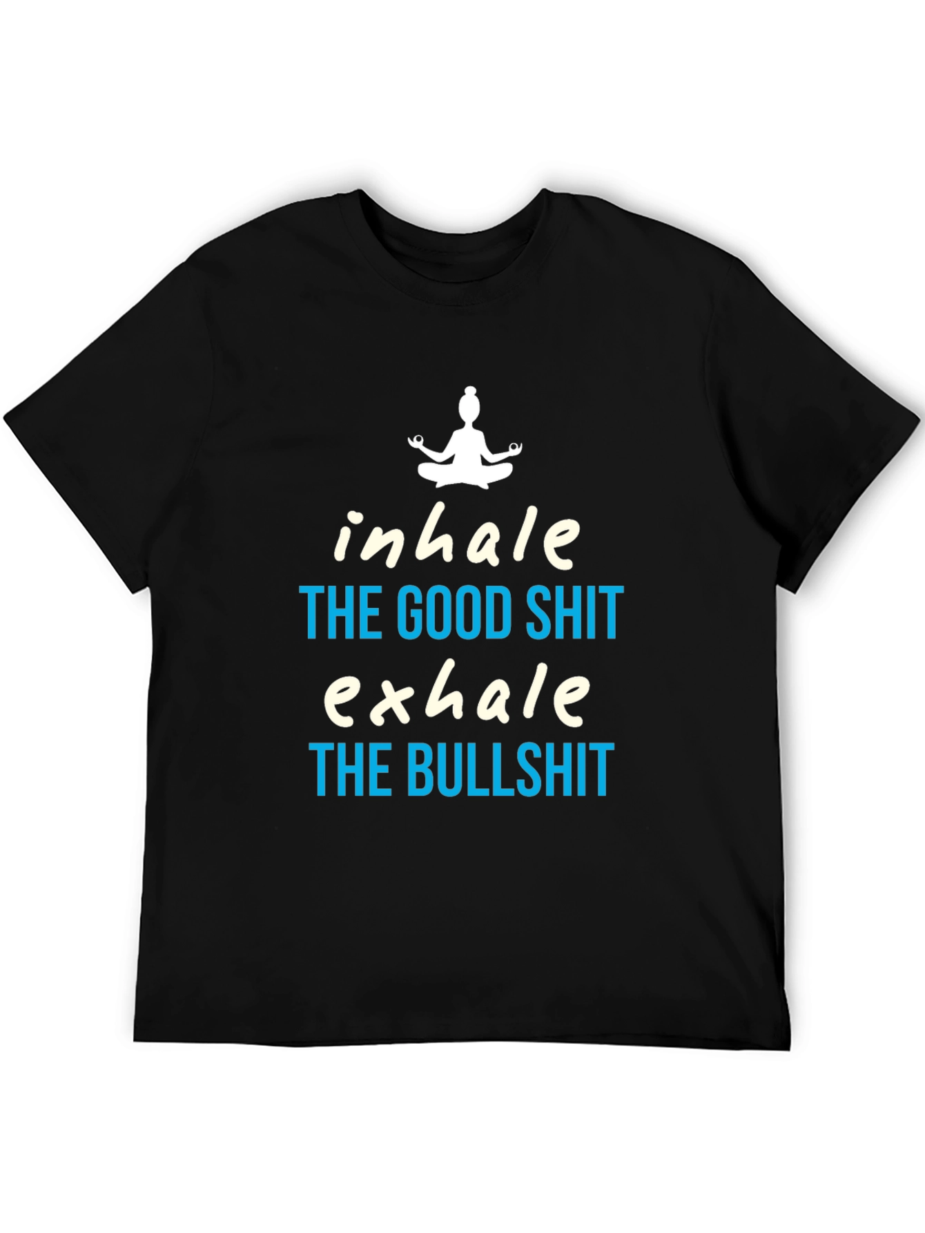 Inhale the Good Vibes Graphic Tee - Black