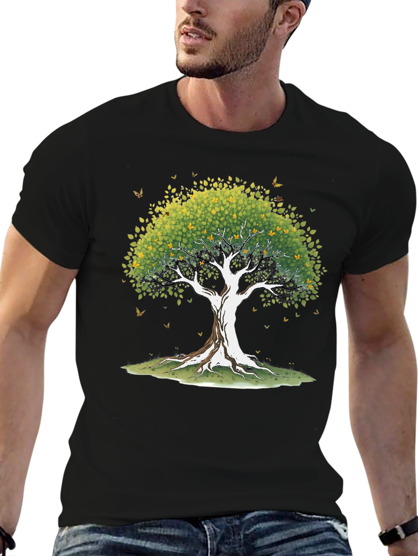 Nature Tree Graphic T-Shirt - Organic Style