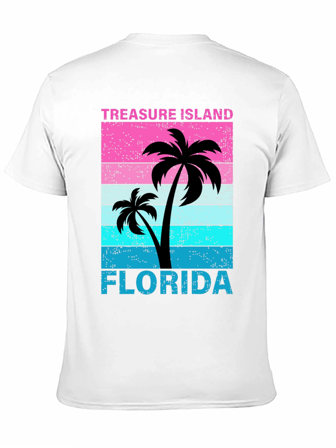 Treasure Island Florida Palm Tree Graphic T-Shirt