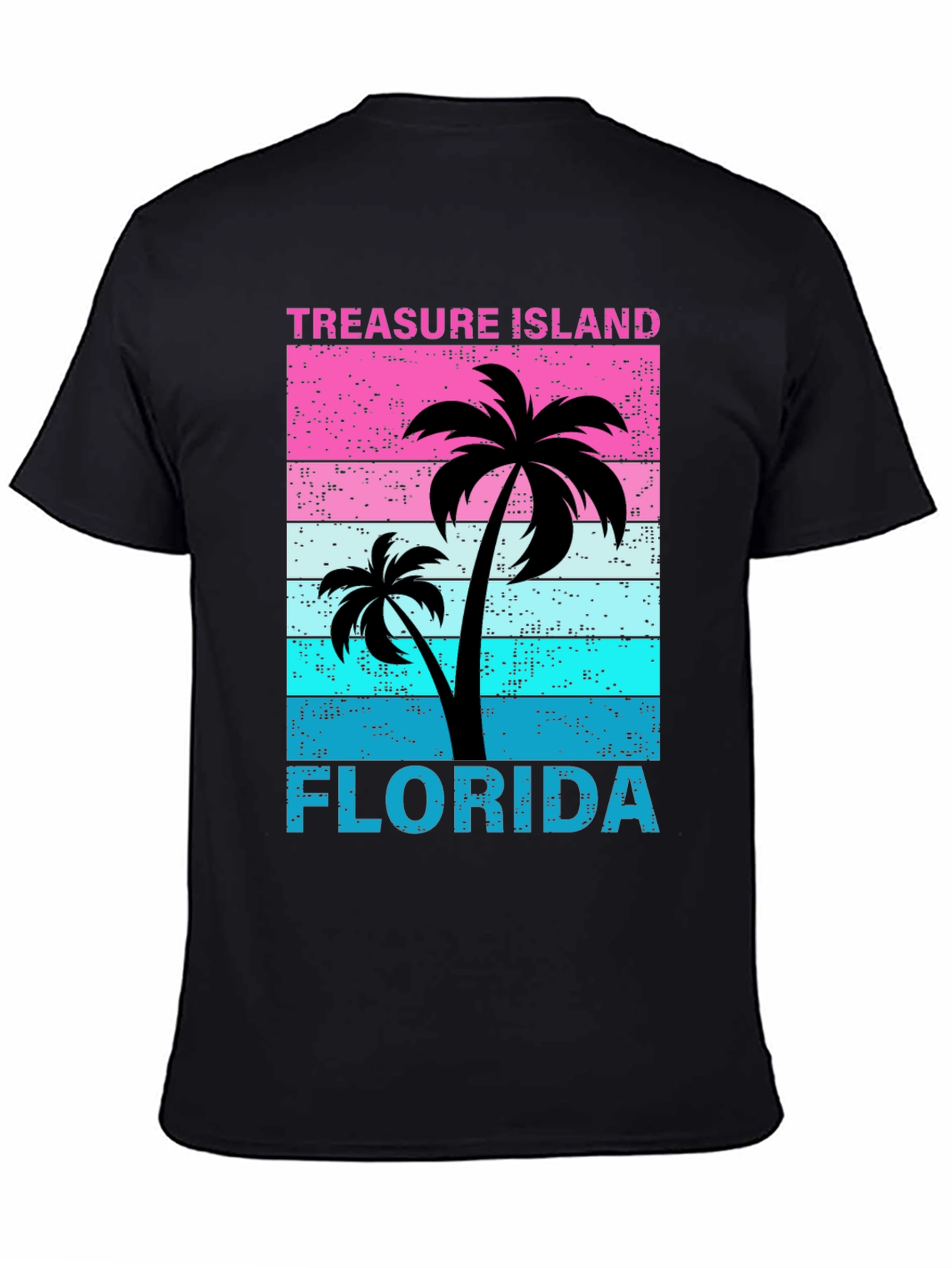 Treasure Island Florida Palm Tree Graphic T-Shirt