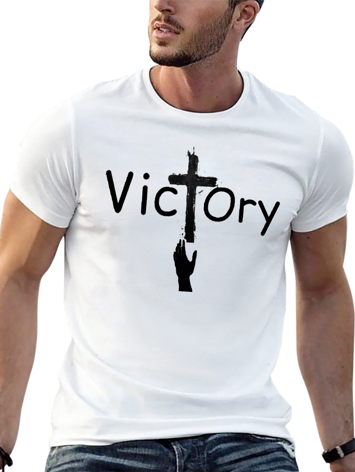 Victory Graphic Print T-Shirt