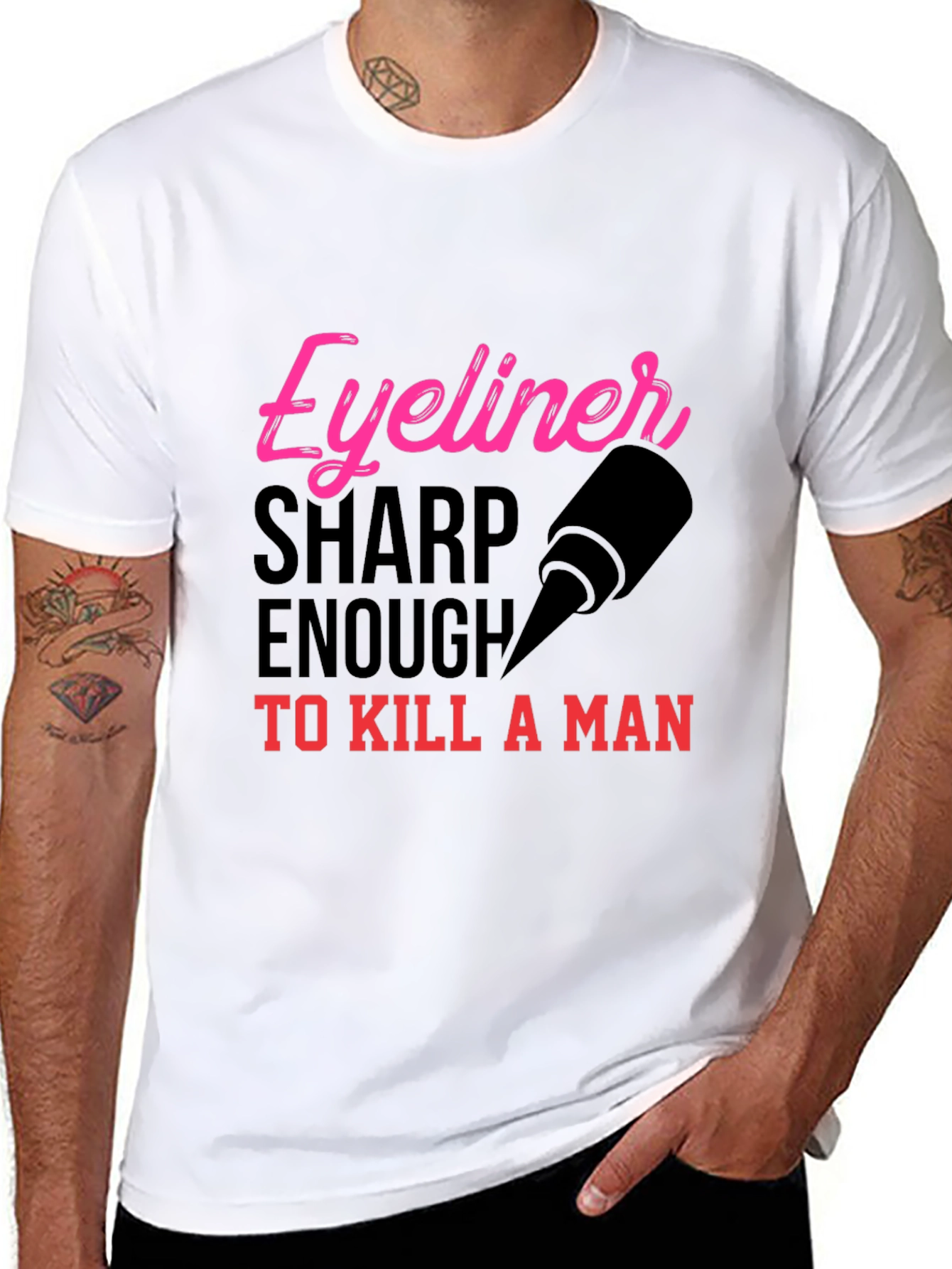 Eyeliner Sharp Enough to Kill T-Shirt