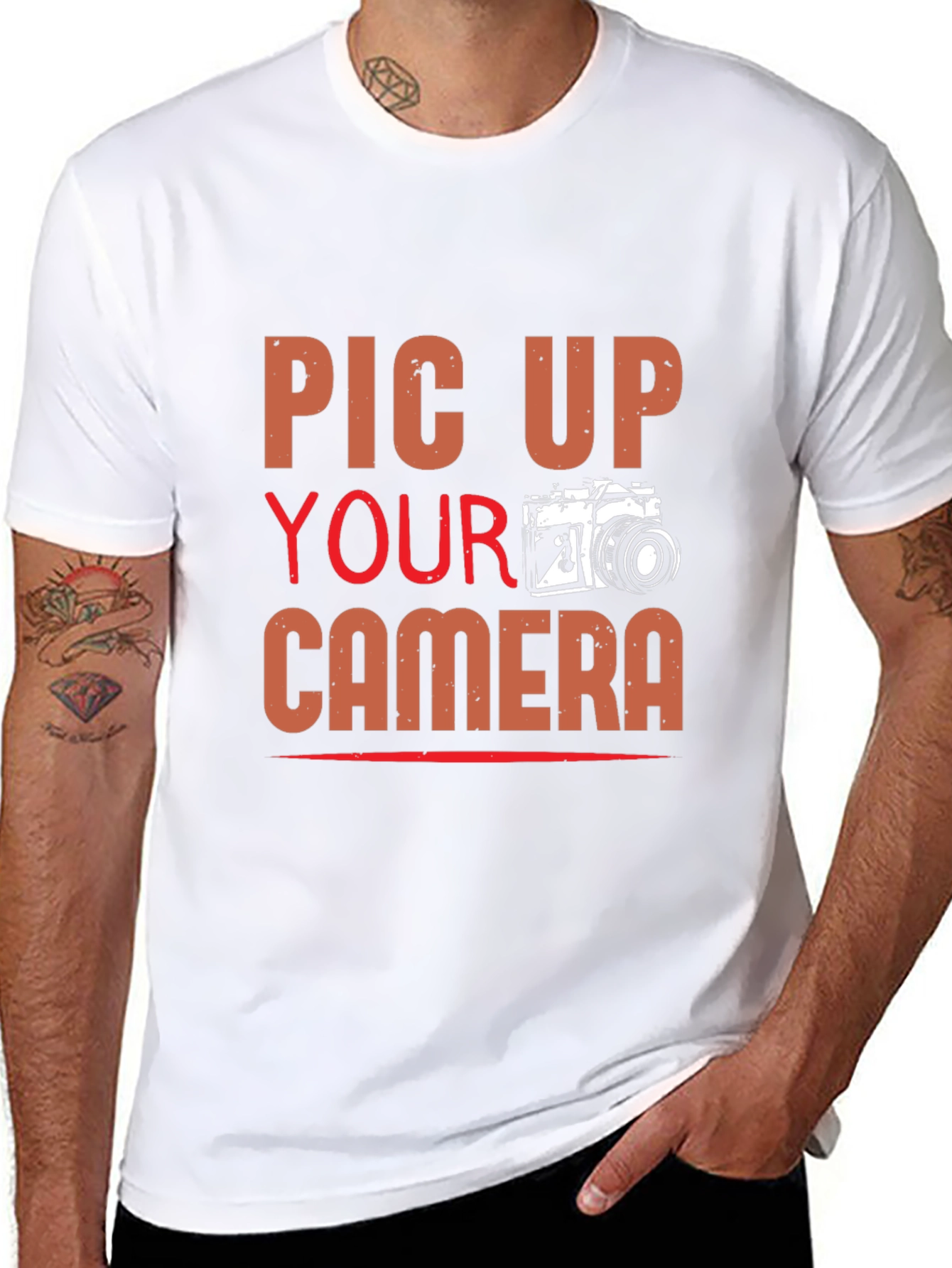 Pick Up Your Camera T-Shirt - Photographer Tee
