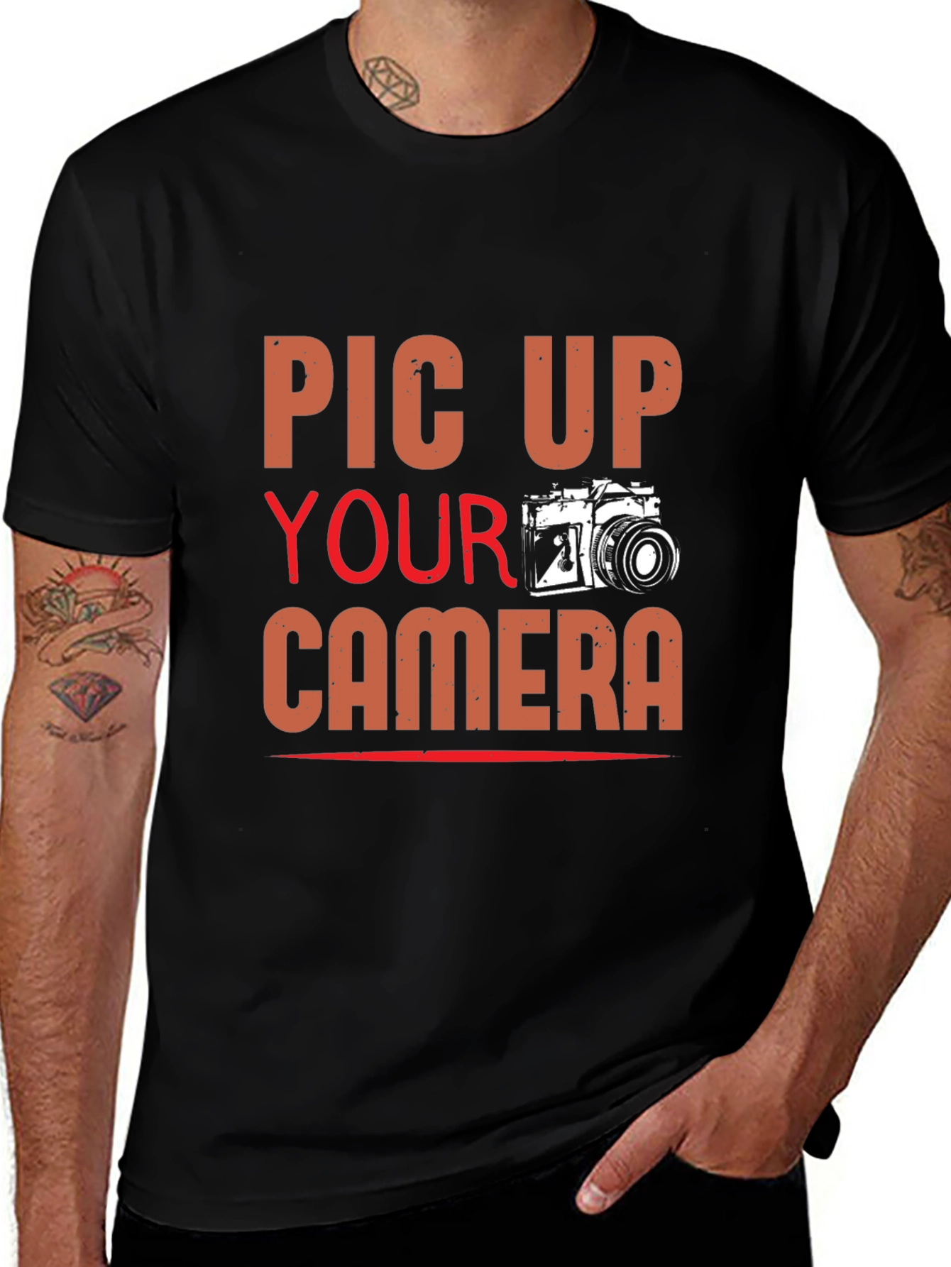 Pick Up Your Camera T-Shirt - Photographer Tee