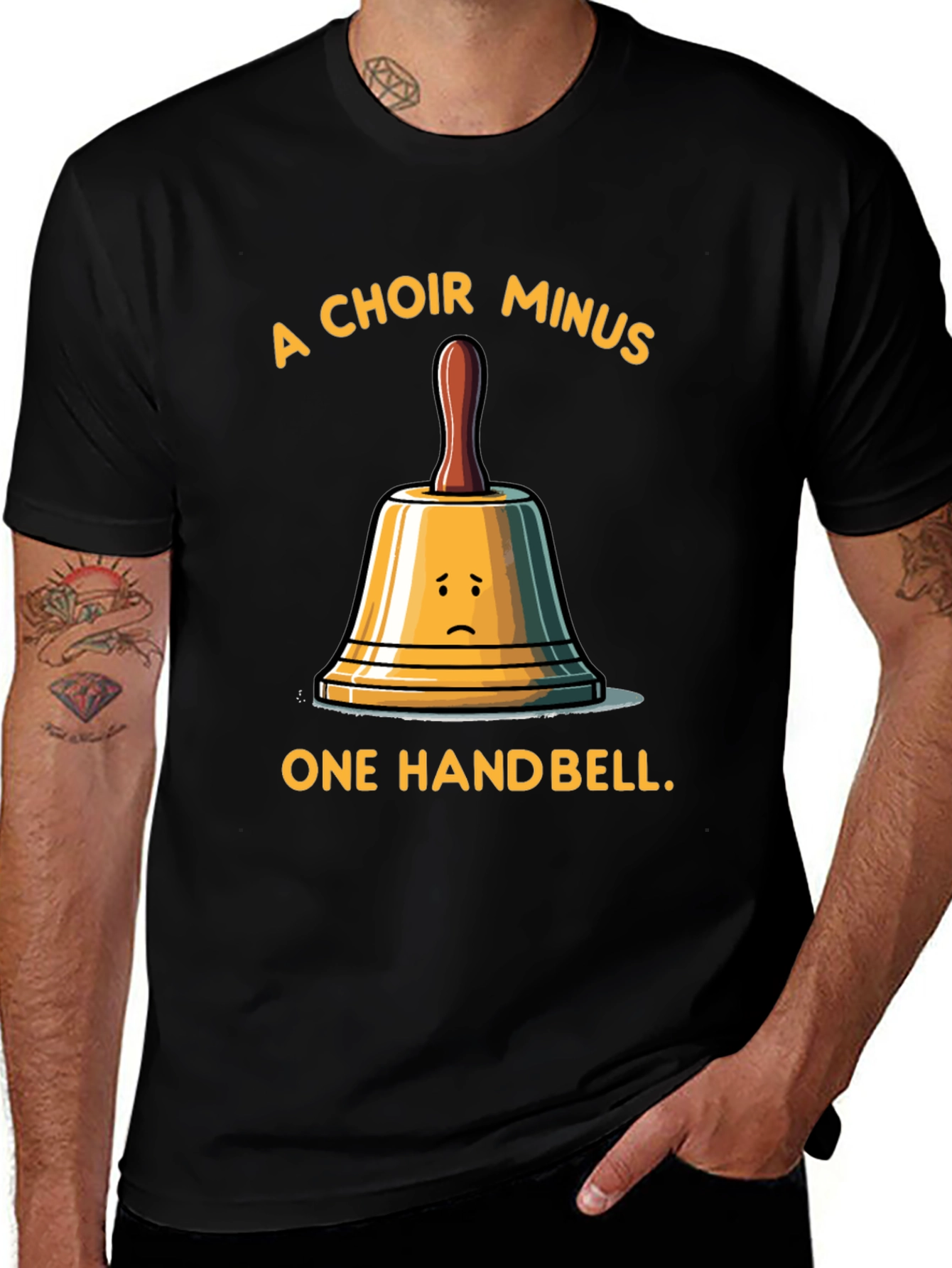 Funny Choir Handbell Graphic T-Shirt
