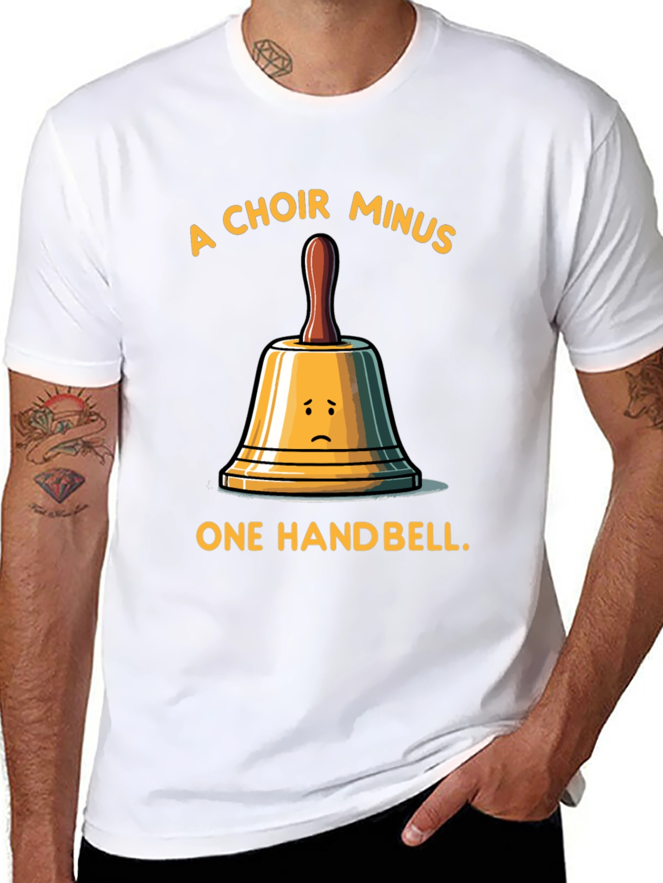 Funny Choir Handbell Graphic T-Shirt