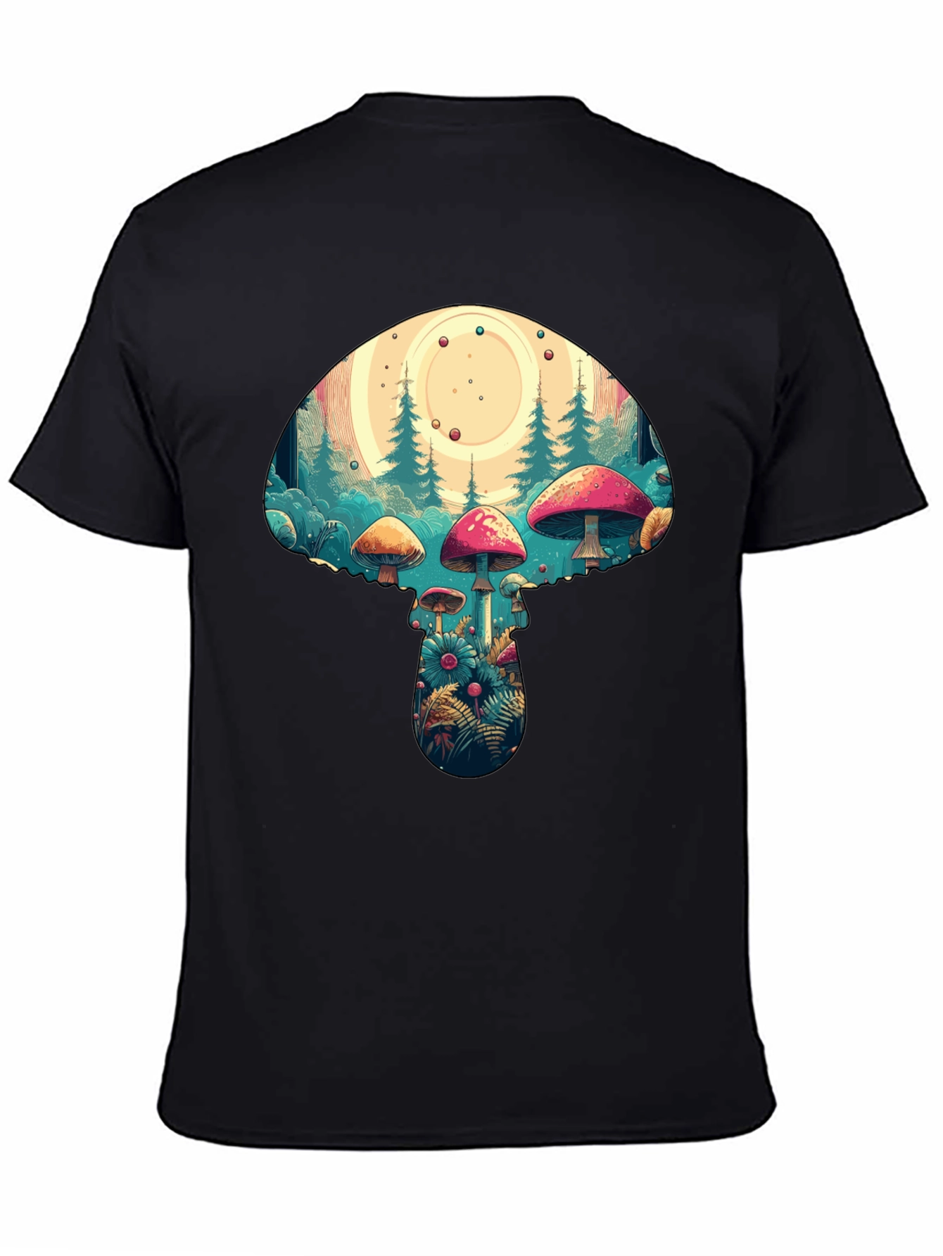 Mushroom Forest T-Shirt - Psychedelic Graphic Tee