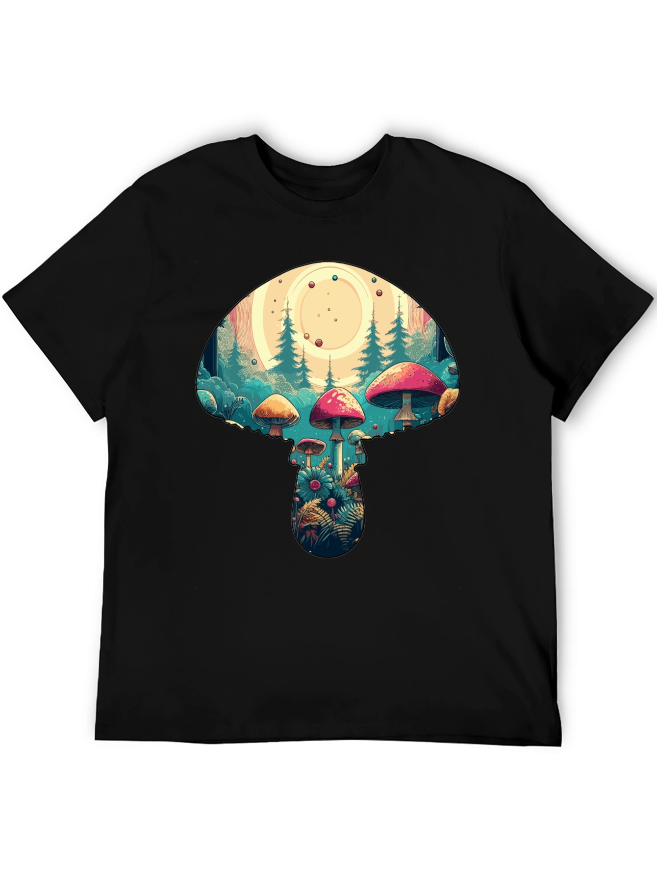 Mushroom Forest T-Shirt - Psychedelic Graphic Tee