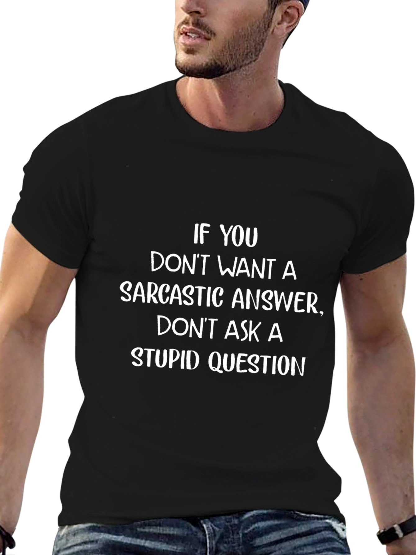 Sarcastic Answer Graphic T-Shirt - Humor Tee