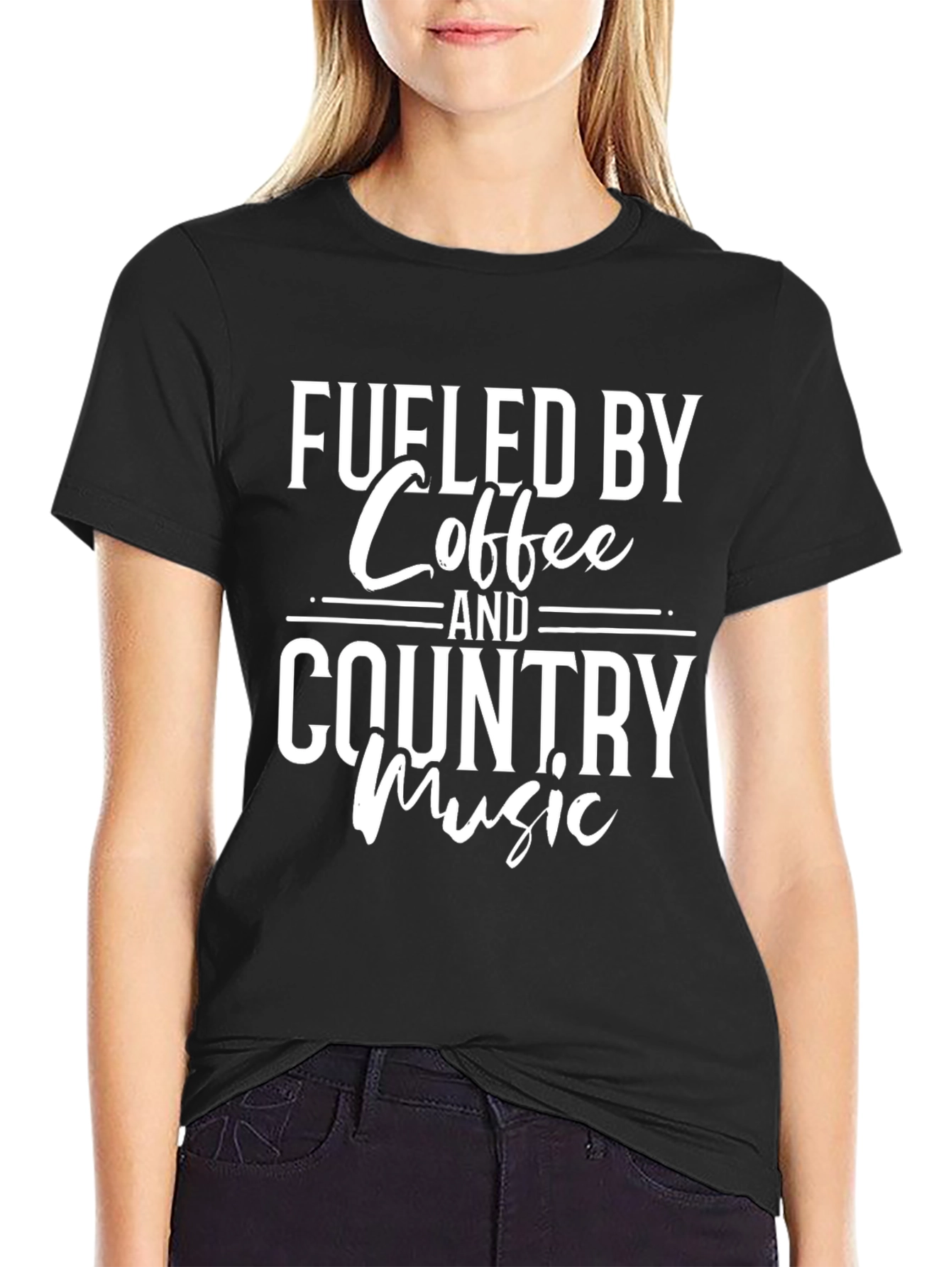 Fueled By Coffee & Country Music Graphic Tee