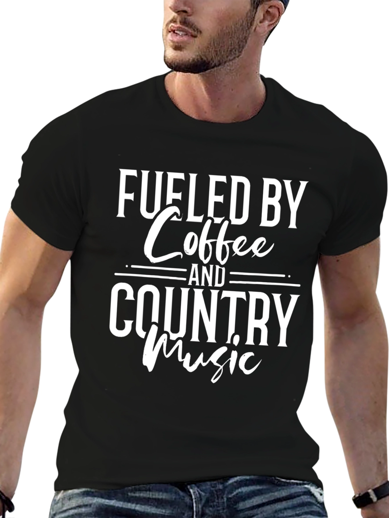 Fueled By Coffee & Country Music Graphic Tee