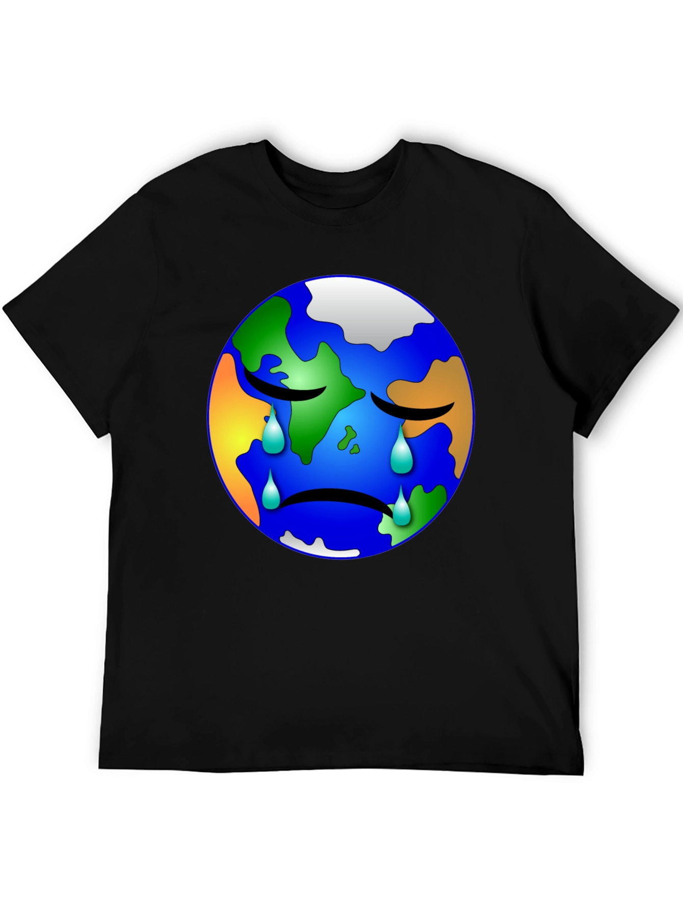 Sad Earth Graphic T-Shirt - Save the Planet Tee