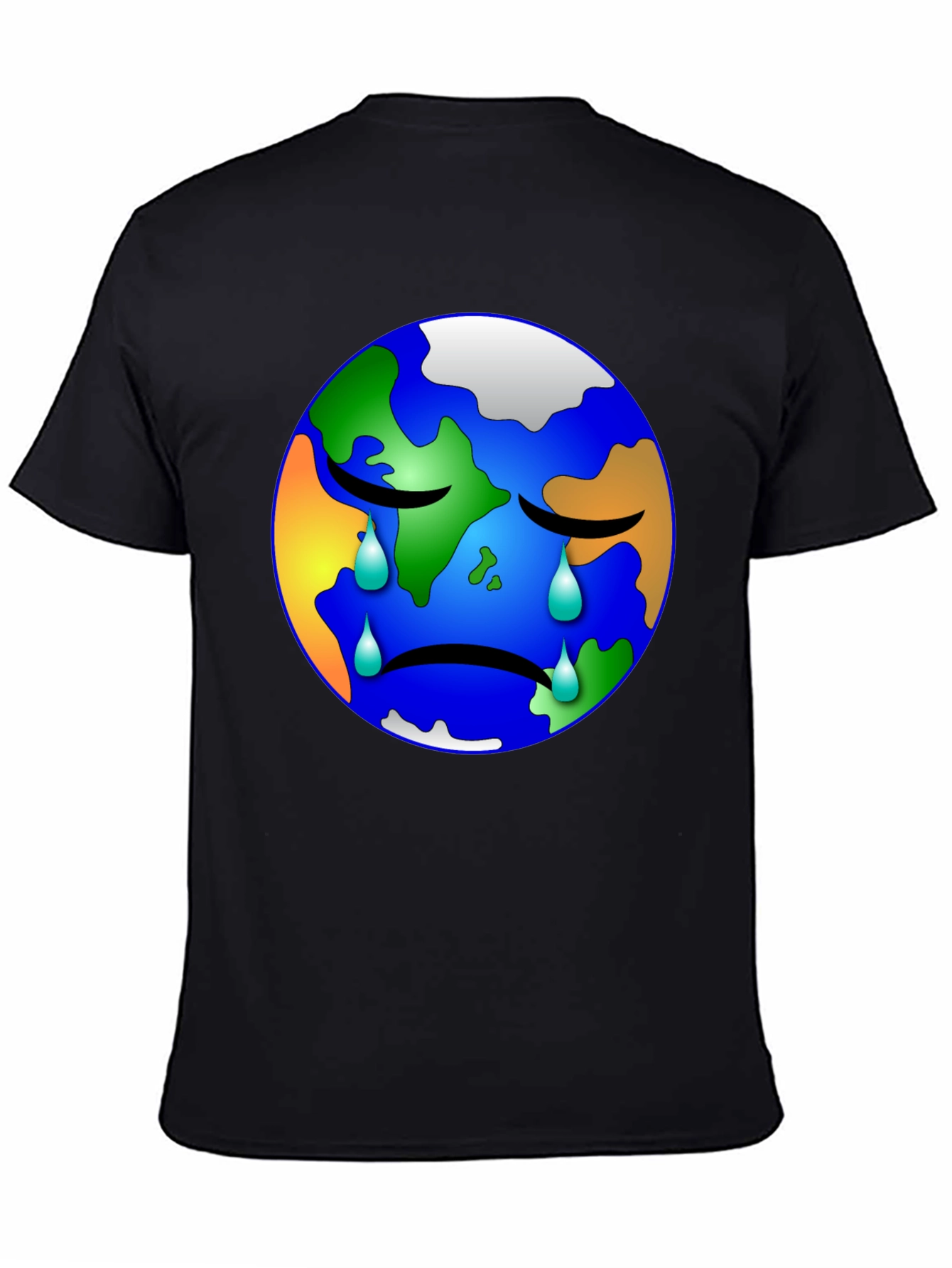 Sad Earth Graphic T-Shirt - Save the Planet Tee