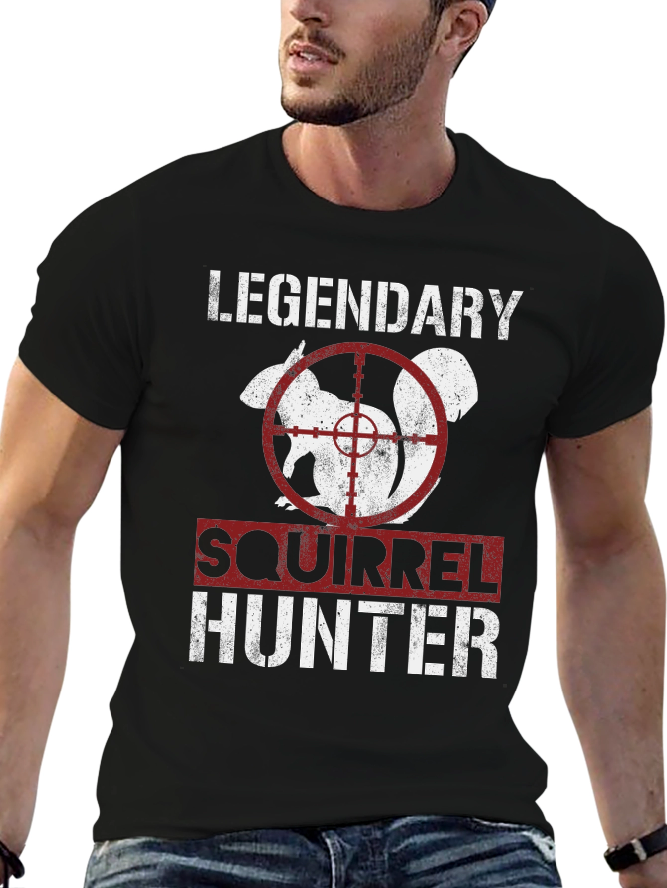 Legendary Squirrel Hunter Graphic Tee