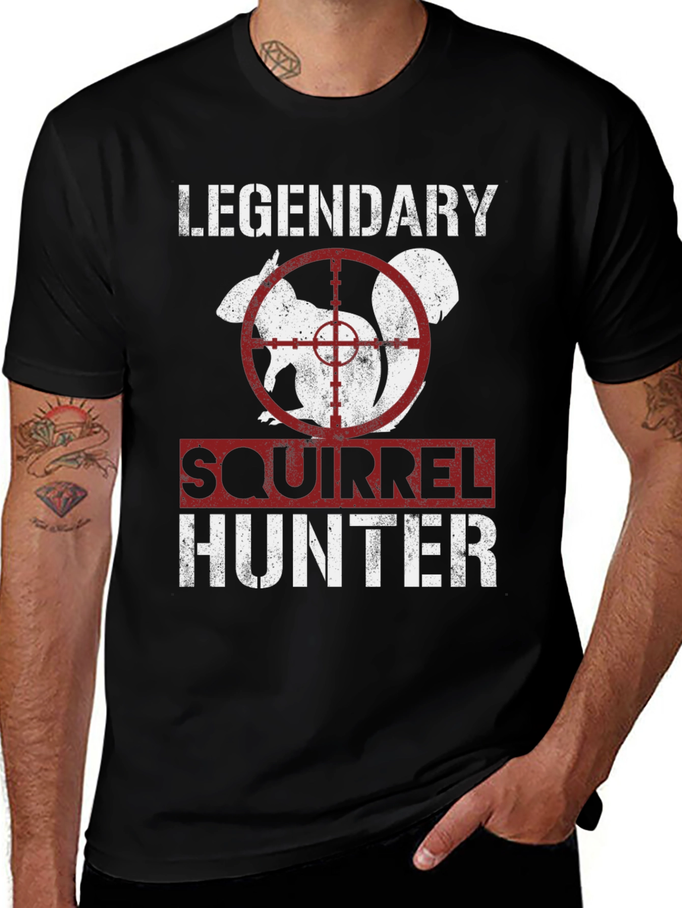 Legendary Squirrel Hunter Graphic Tee
