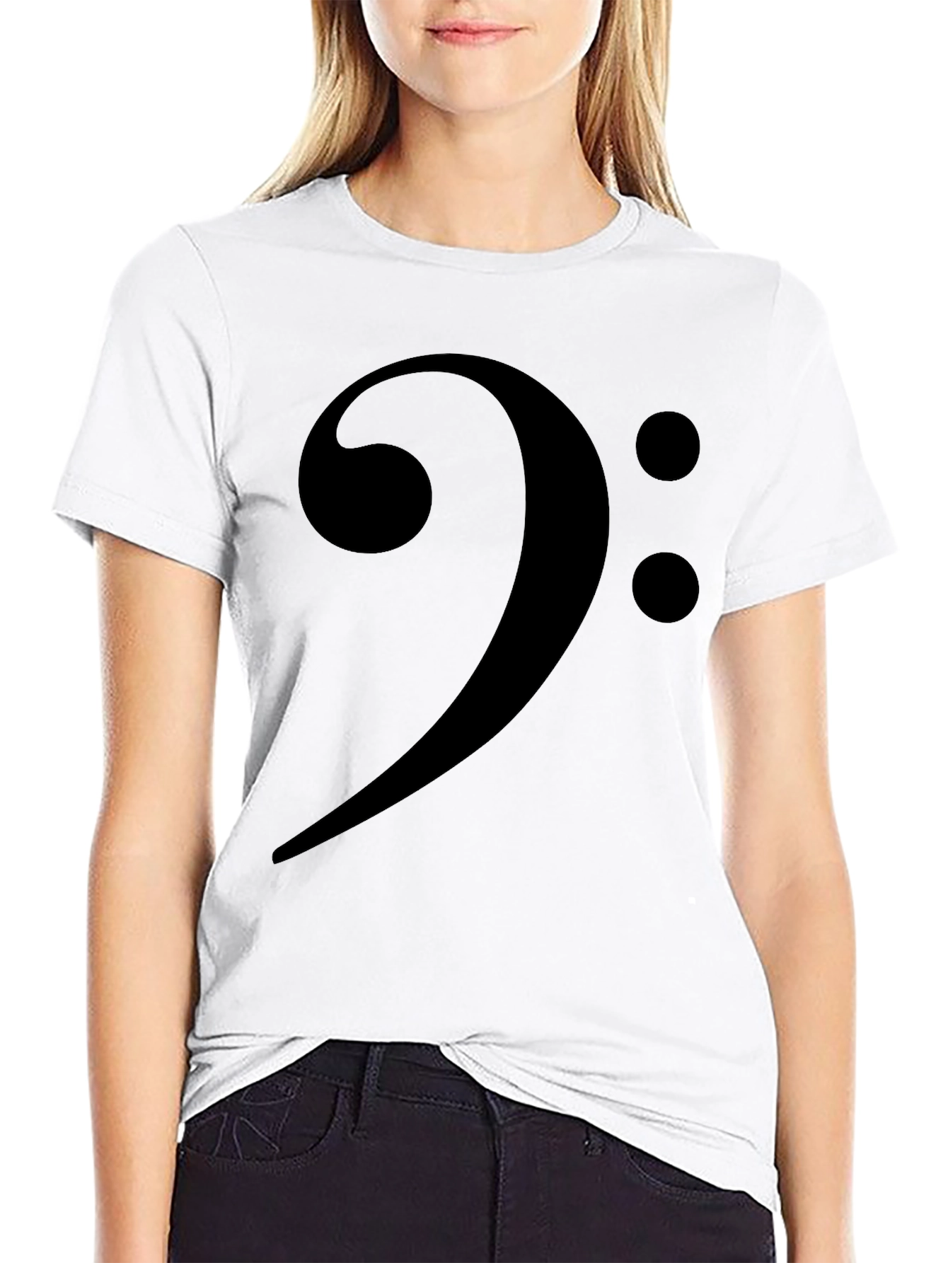 Bass Clef Graphic T-Shirt - Music Lover Tee