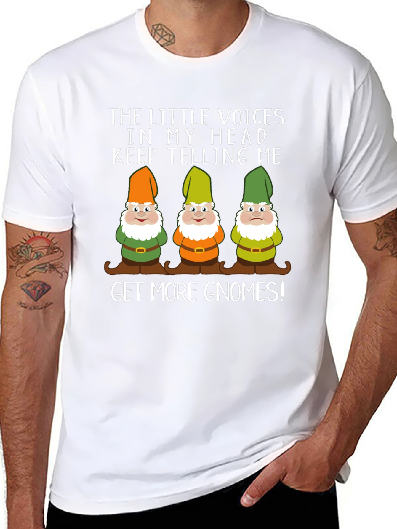 Get More Gnomes Mens Graphic T-Shirt