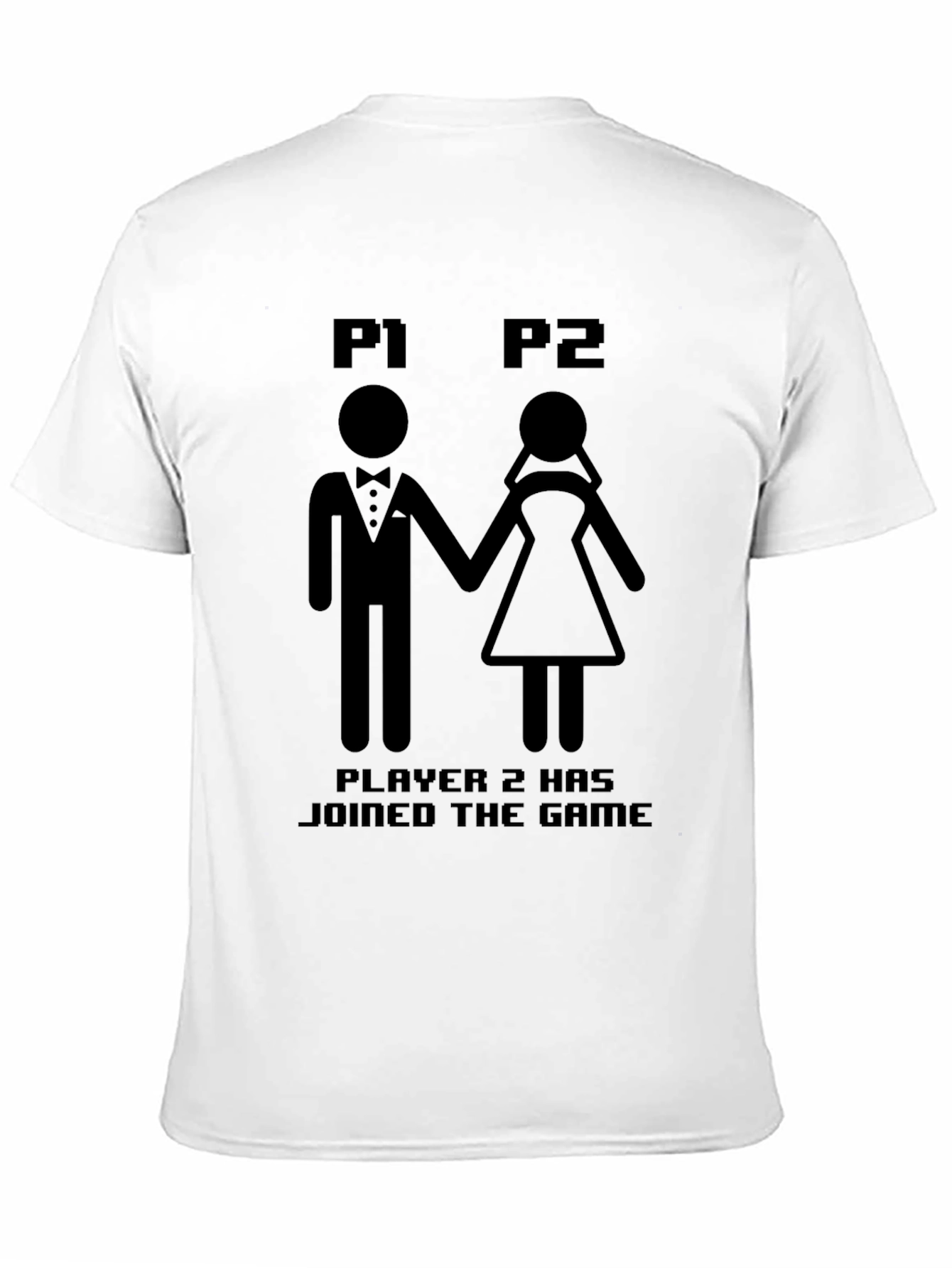Player 1 & 2 Gamer Wedding T-Shirt