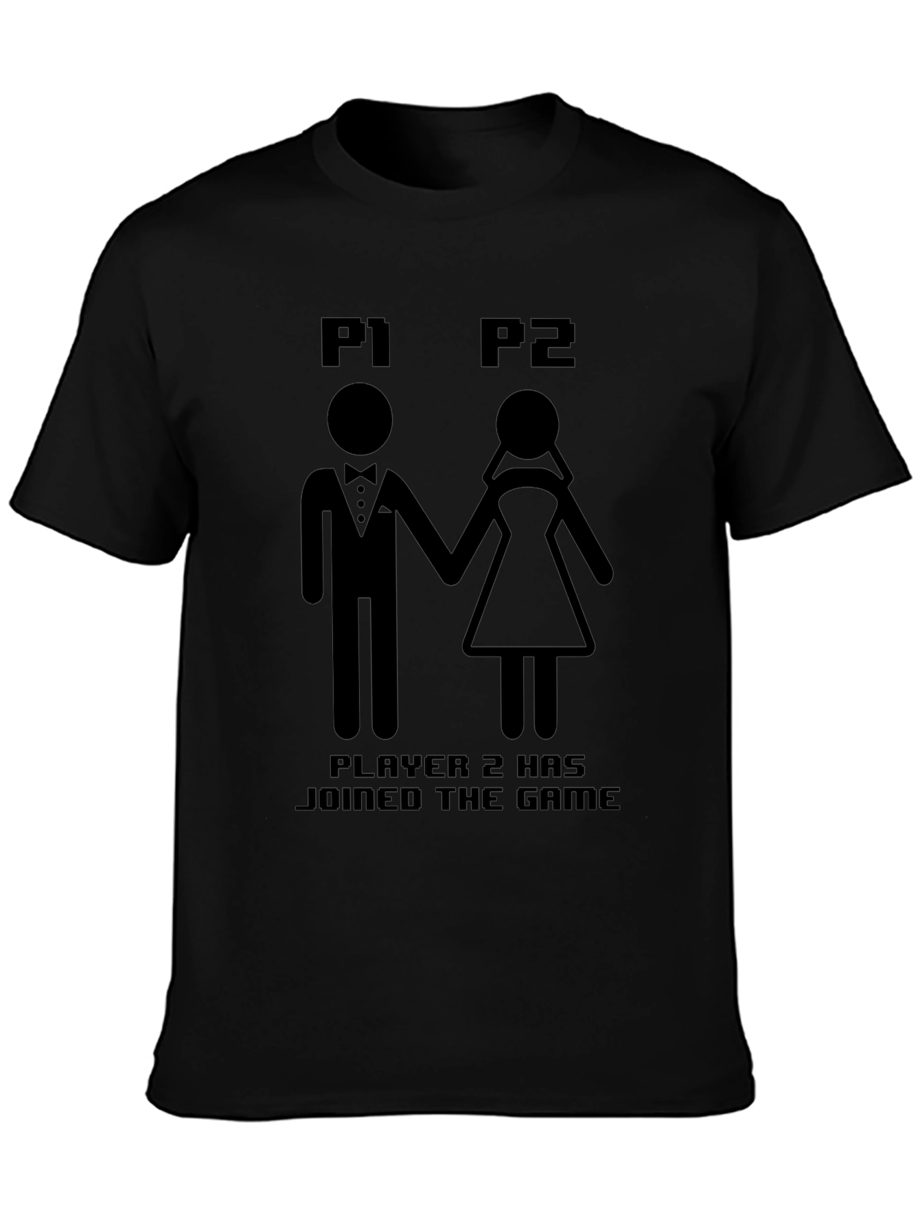 Player 1 & 2 Gamer Wedding T-Shirt