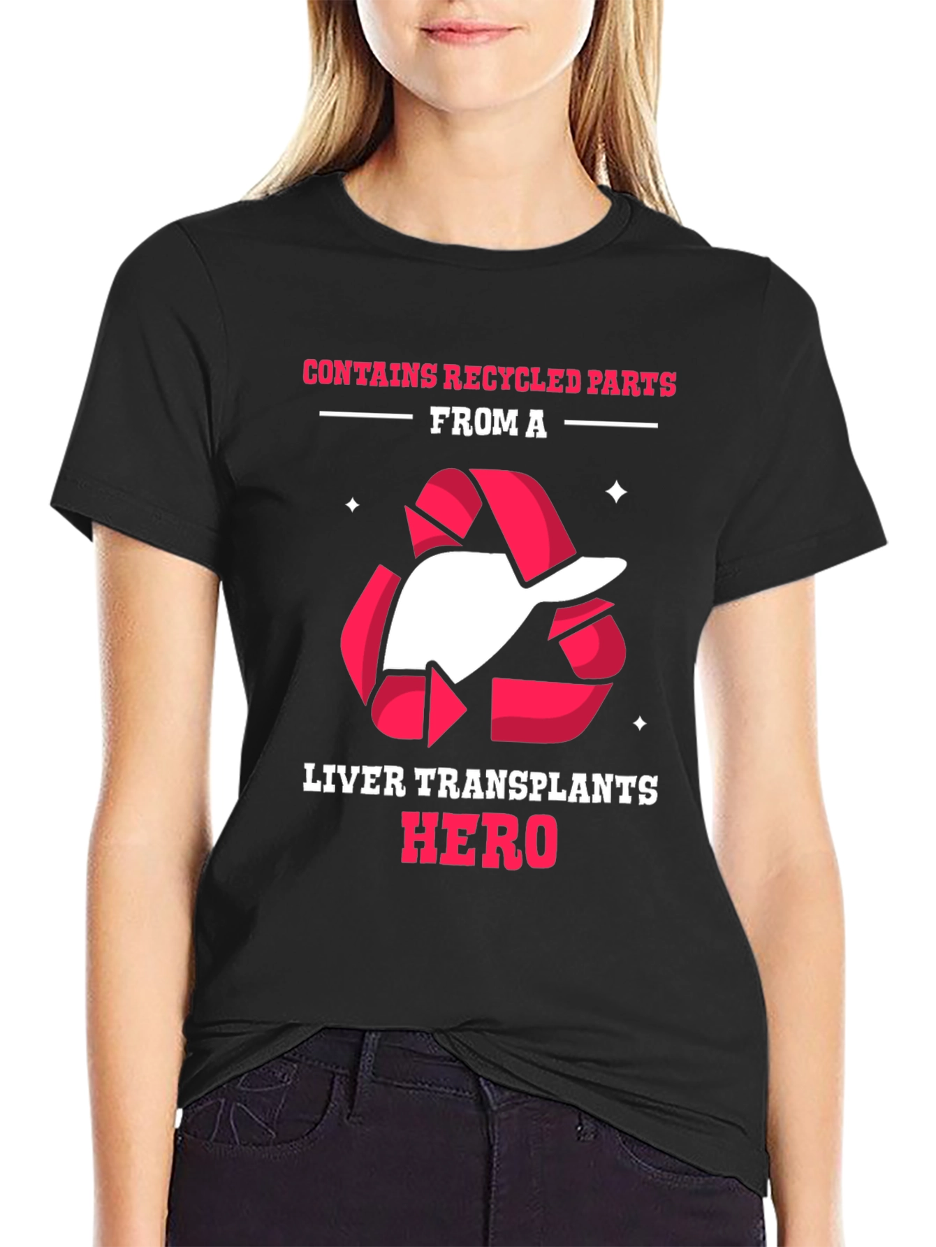 Liver Transplant Hero Recycled Parts T-Shirt