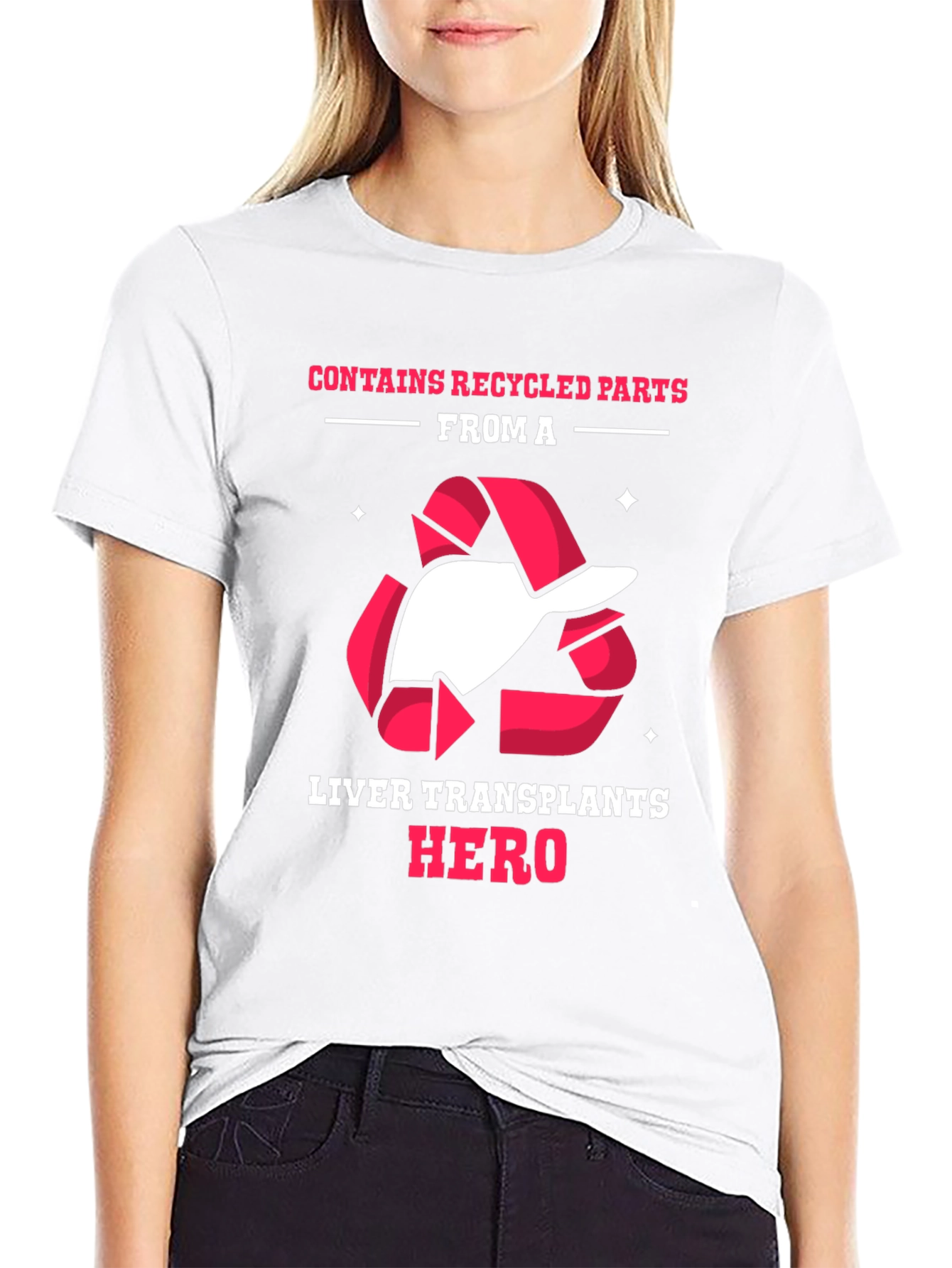 Liver Transplant Hero Recycled Parts T-Shirt