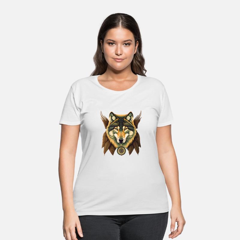 Wolf howling at the moon graphic t-shirt