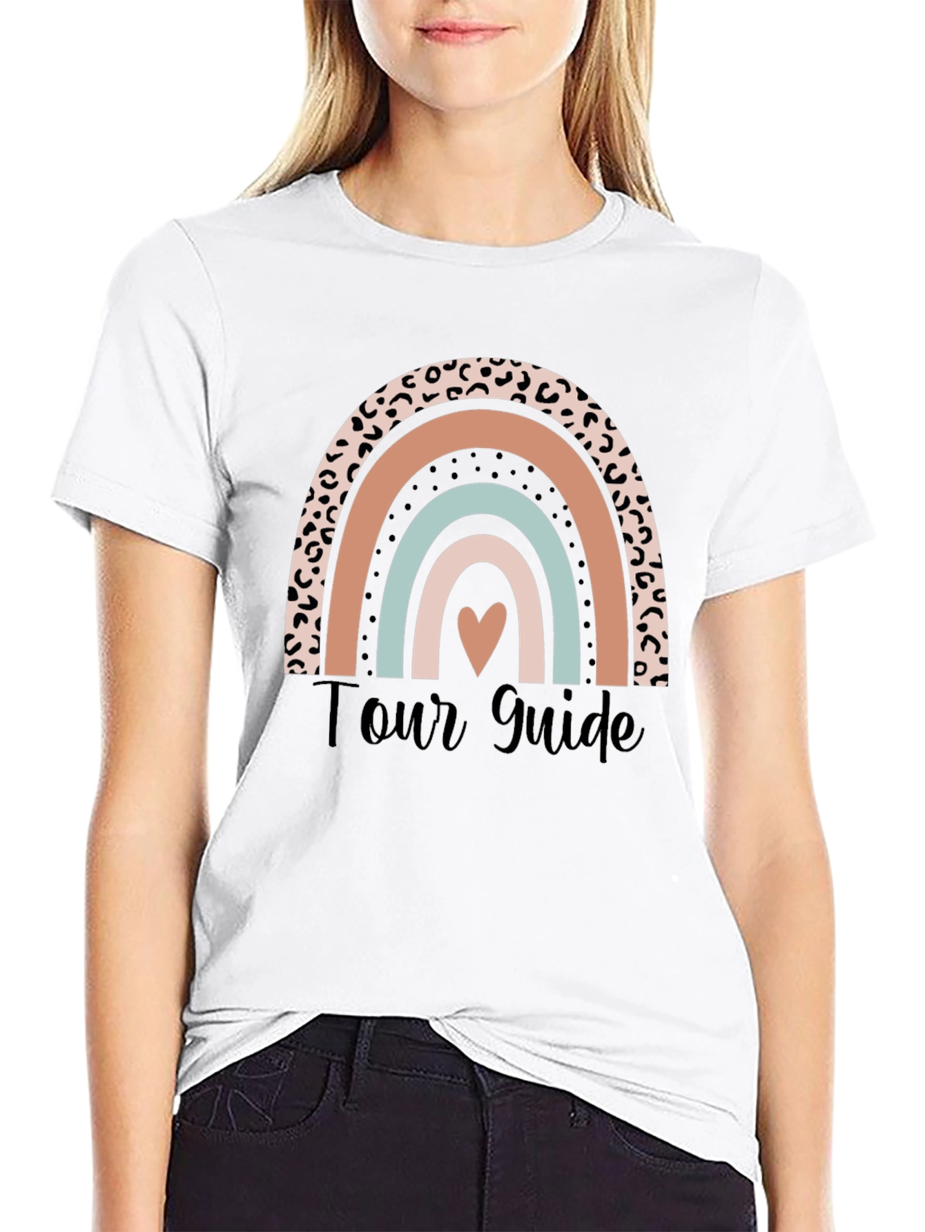 Tour Guide Rainbow Heart T-Shirt
