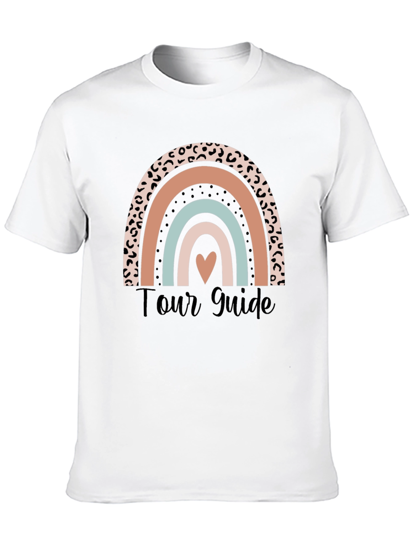 Tour Guide Rainbow Heart T-Shirt