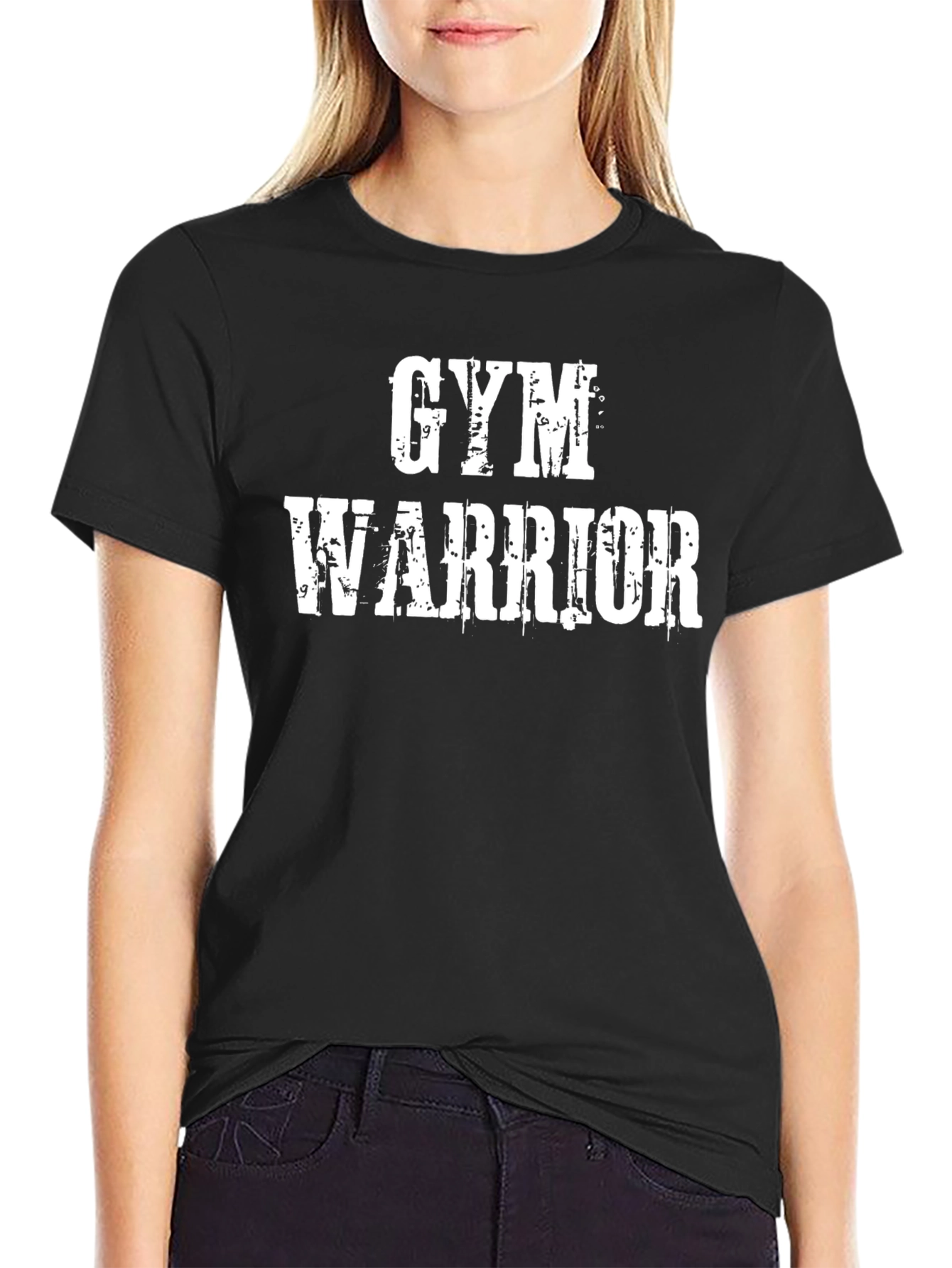 Gym Warrior Black Graphic T-Shirt