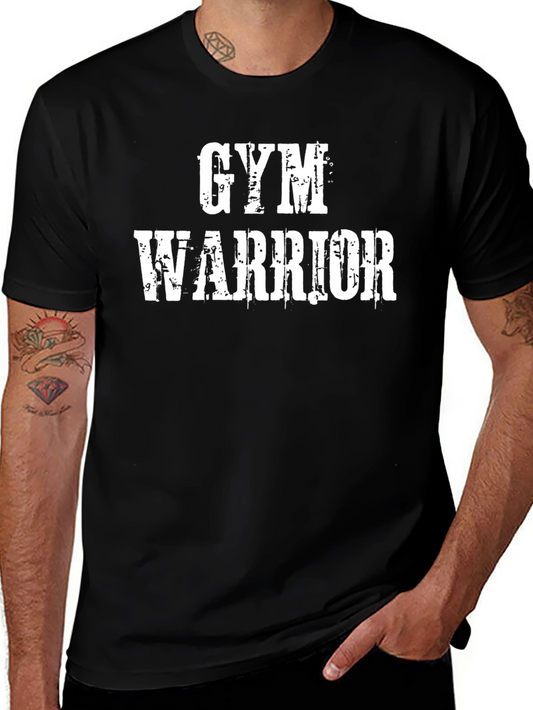 Gym Warrior Black Graphic T-Shirt