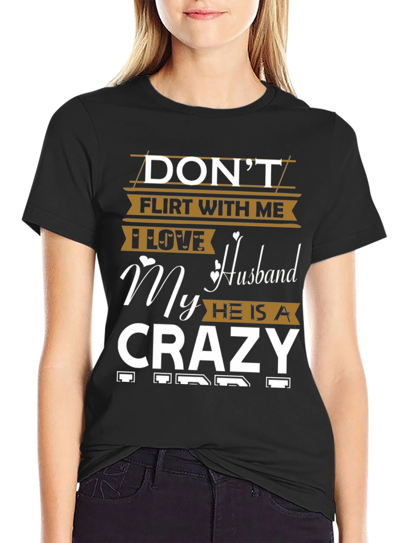 Dont Flirt With Me Funny Husband T-Shirt